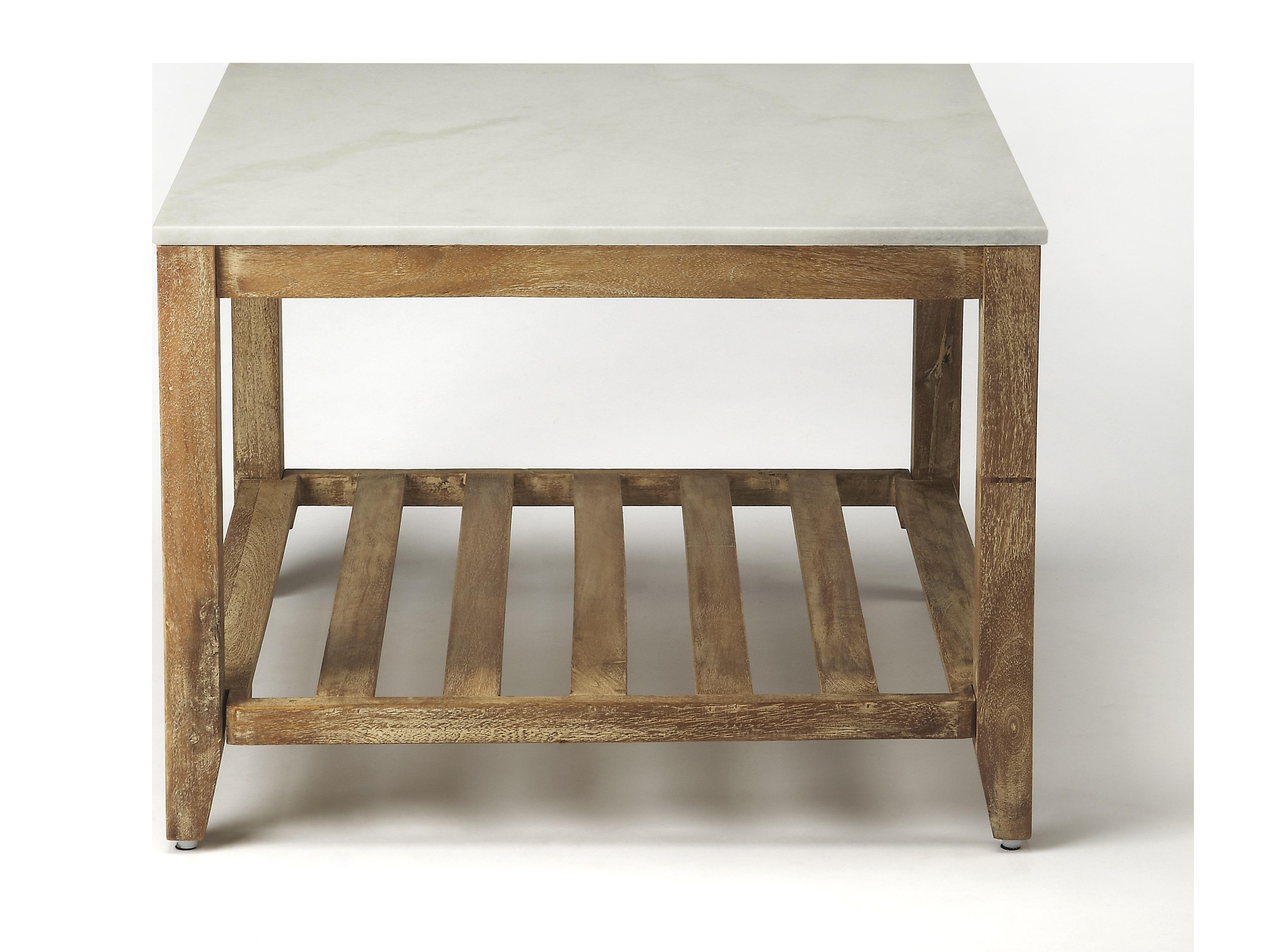 Butler Brayden Square Marble Natural Mango Coffee Table
