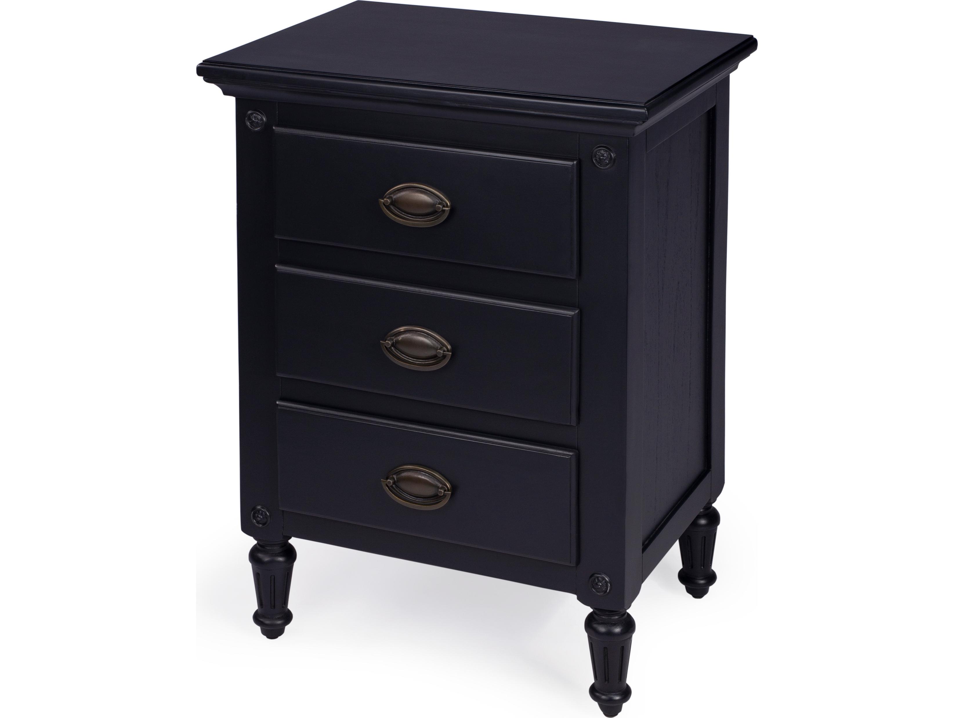 Butler Easterbrook 3-Drawers Mahogany Wood Nightstand