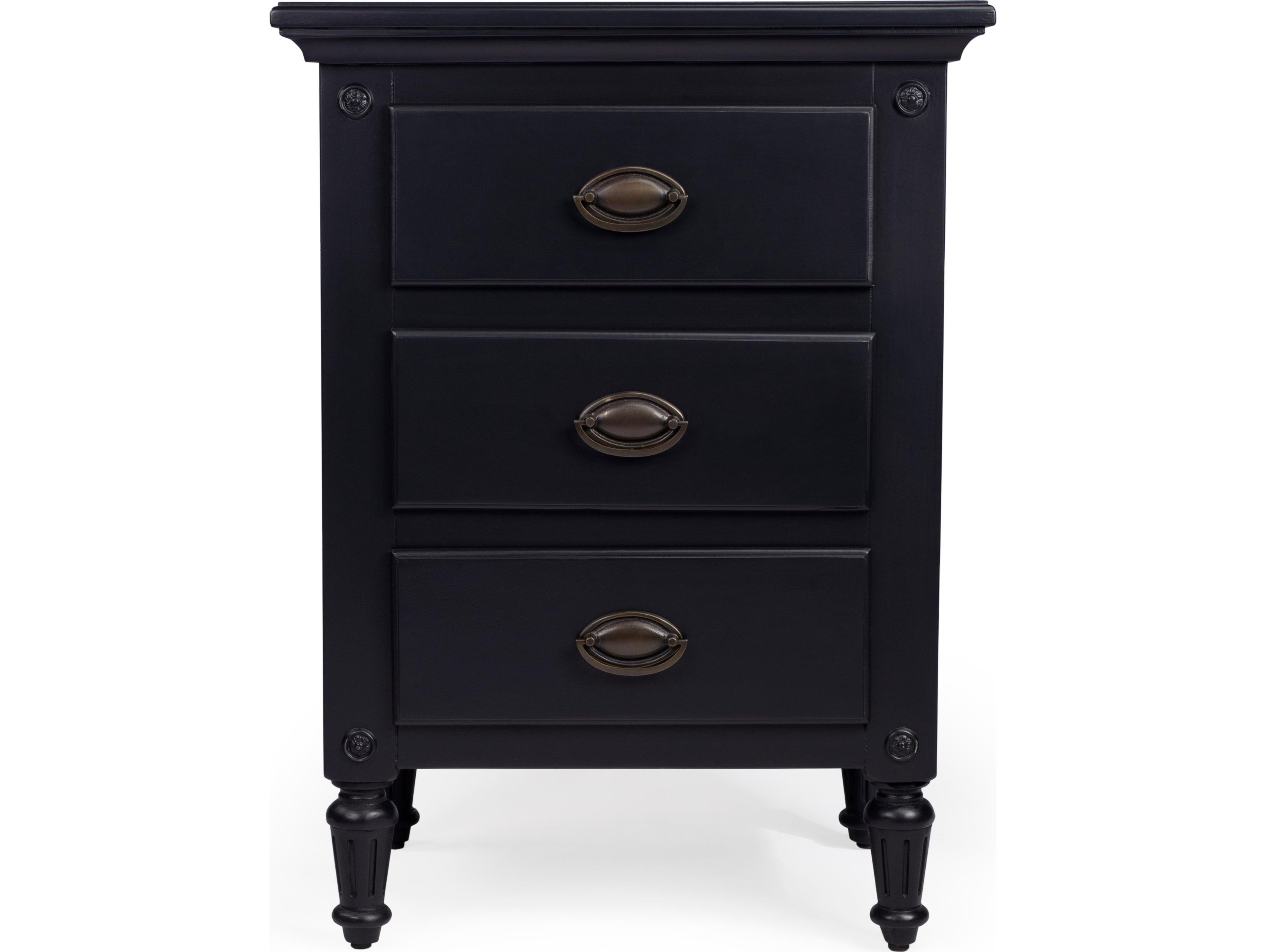 Butler Easterbrook 3-Drawers Mahogany Wood Nightstand