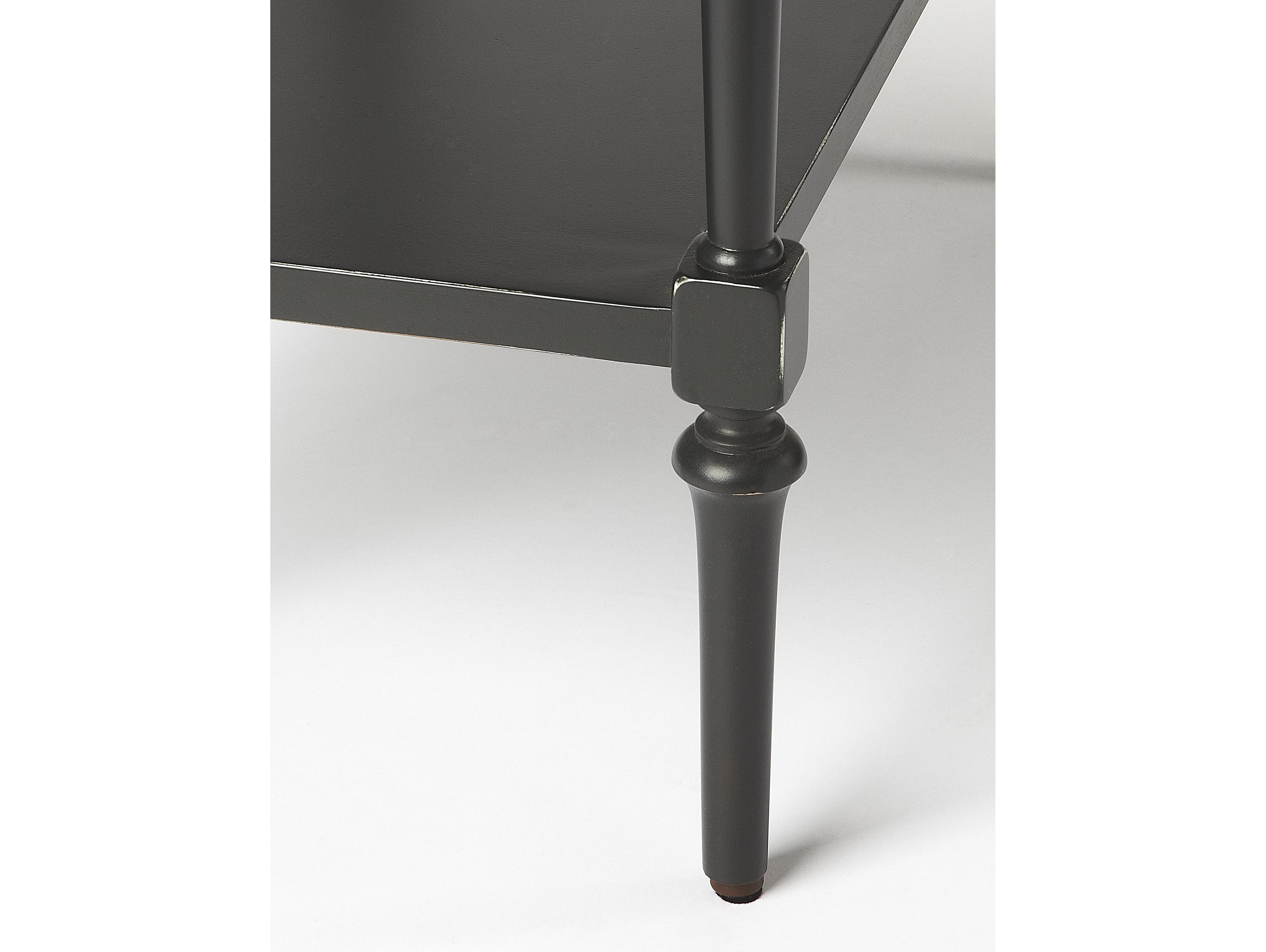 Butler Easterbrook Rectangular Wood Black End Table