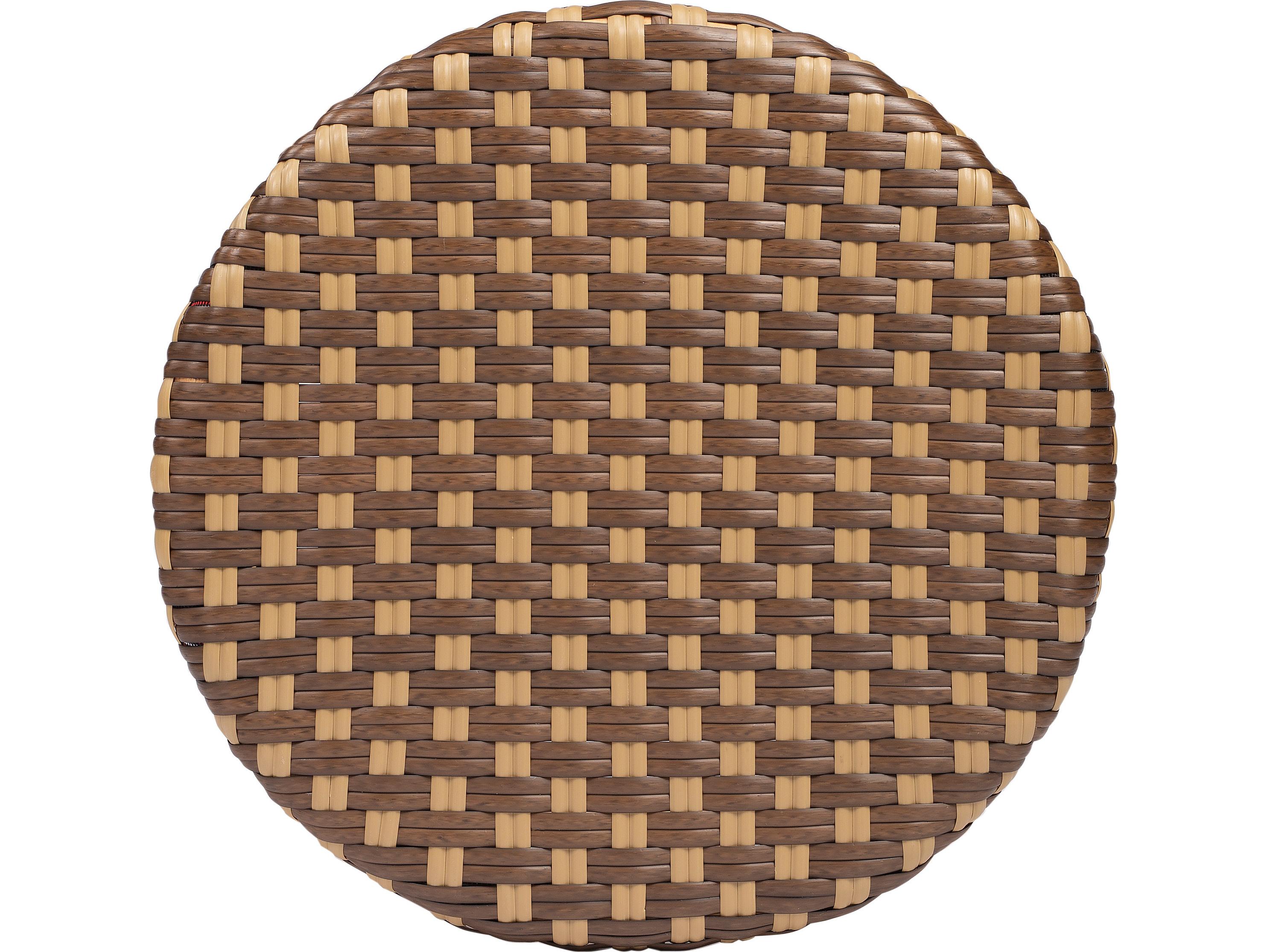 Butler Tobias Brown tan Dot Natural Rattan Frame Counter Stool