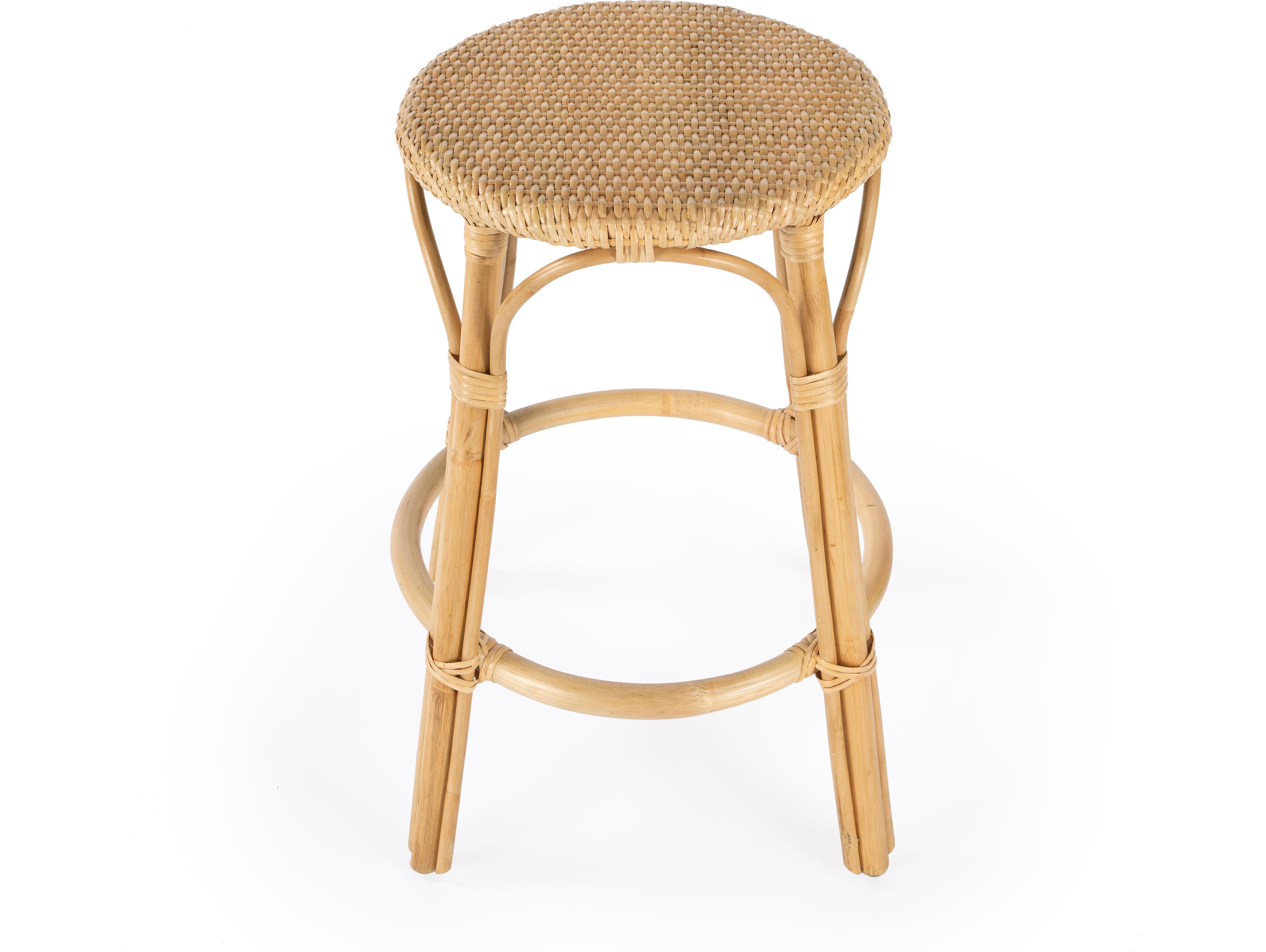 Butler Tobias Natural Rattan Frame Counter Stool