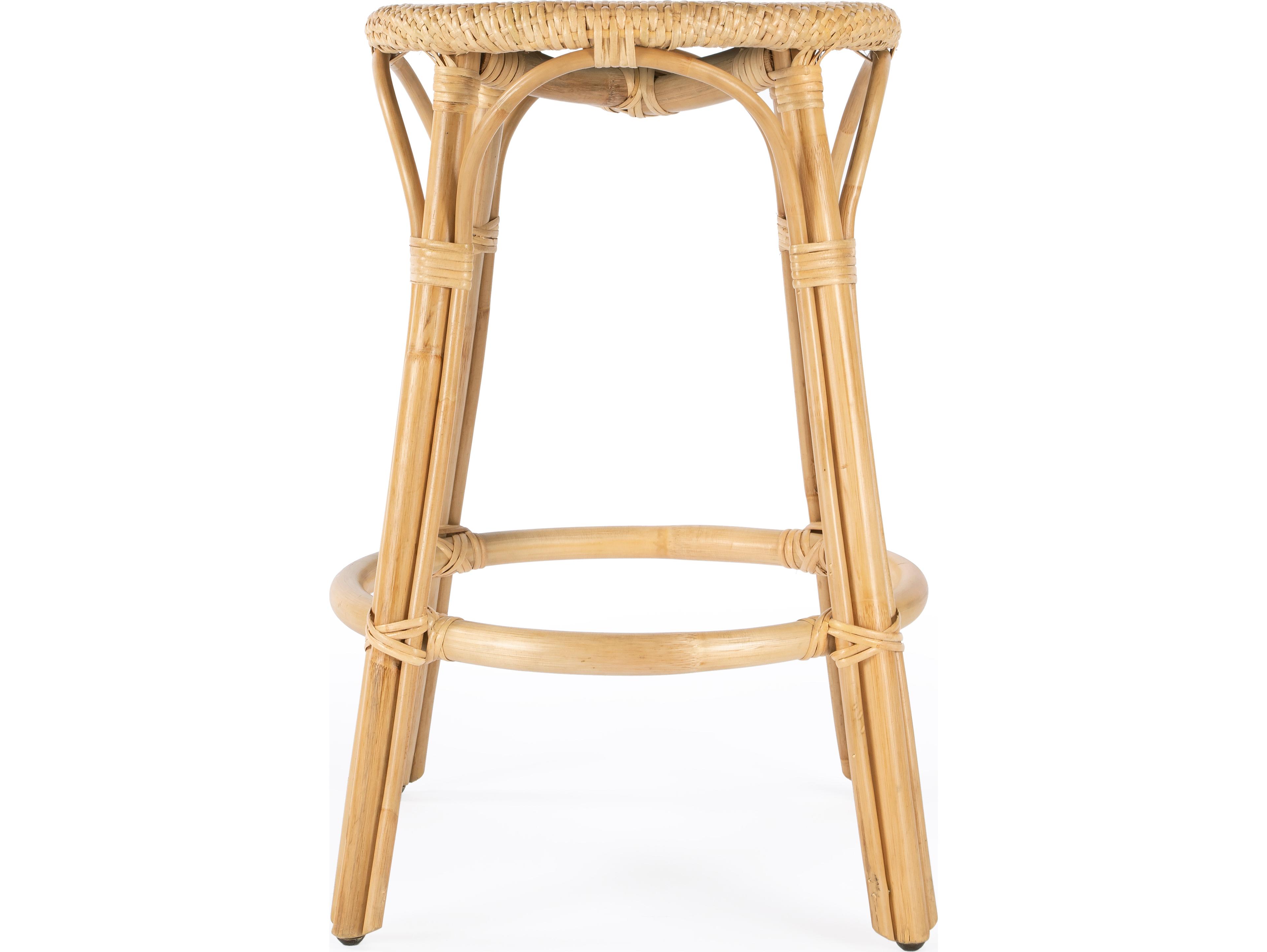 Butler Tobias Natural Rattan Frame Counter Stool