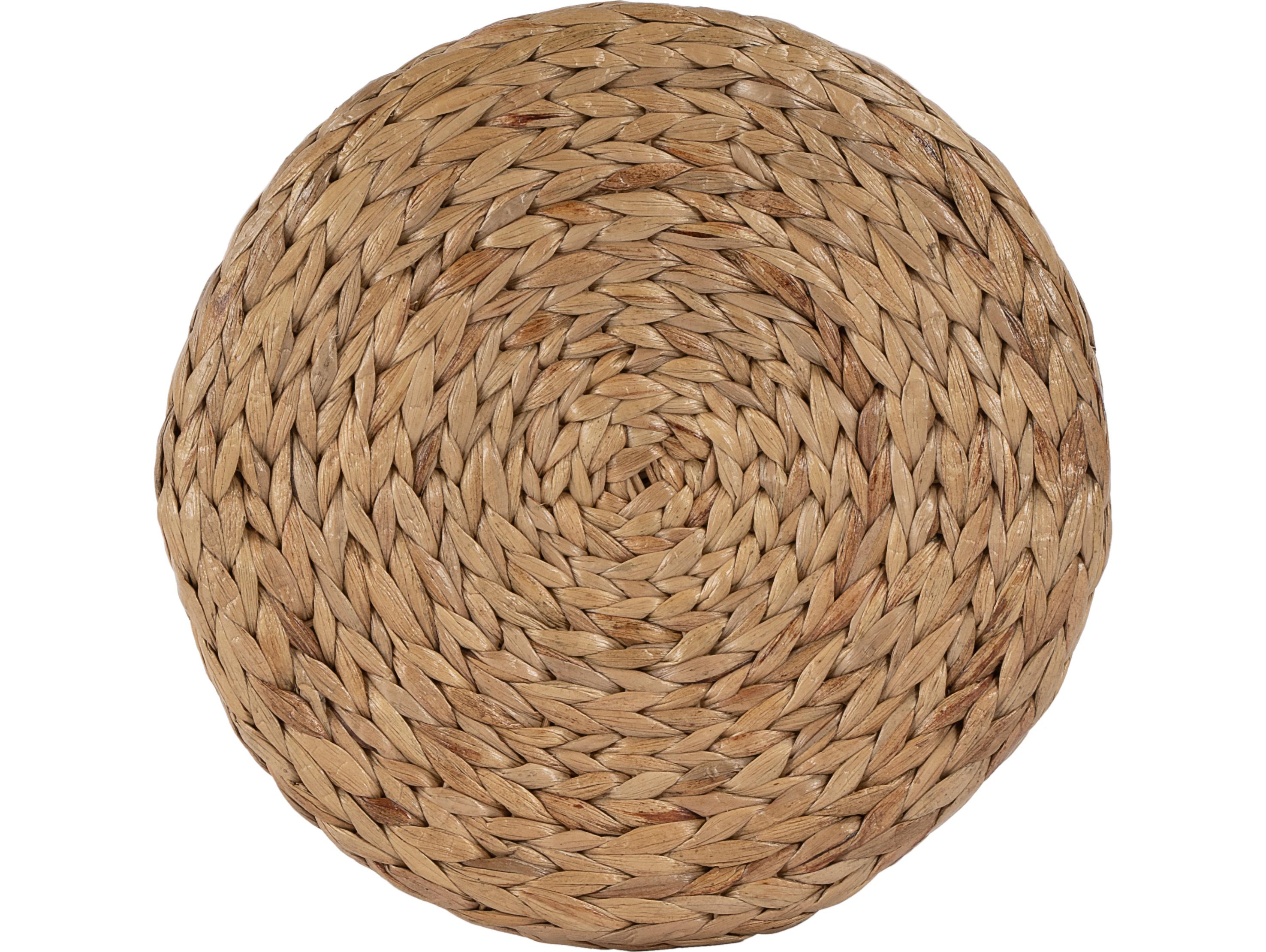 Butler Tobias Natural Hyacinth Brown Rattan Counter Stool