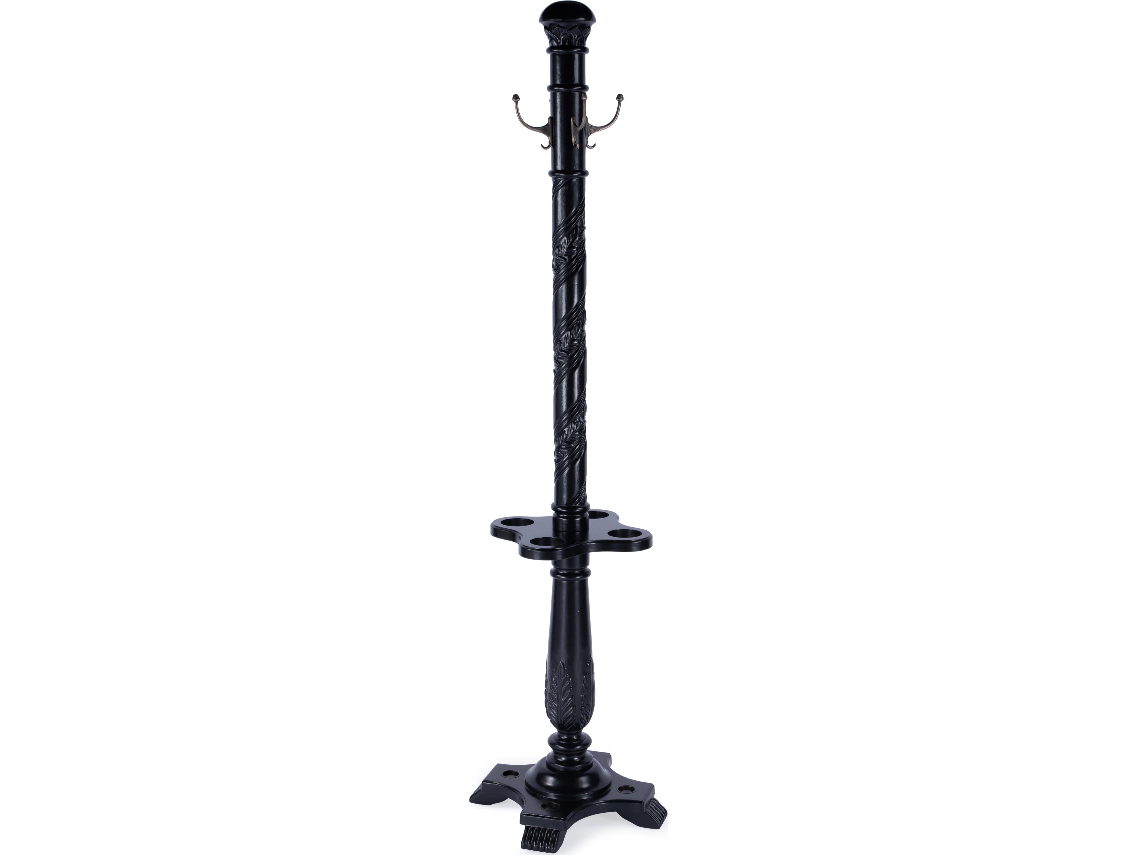 Butler Laird Black Licorice Coat Rack with Umbrella Holder