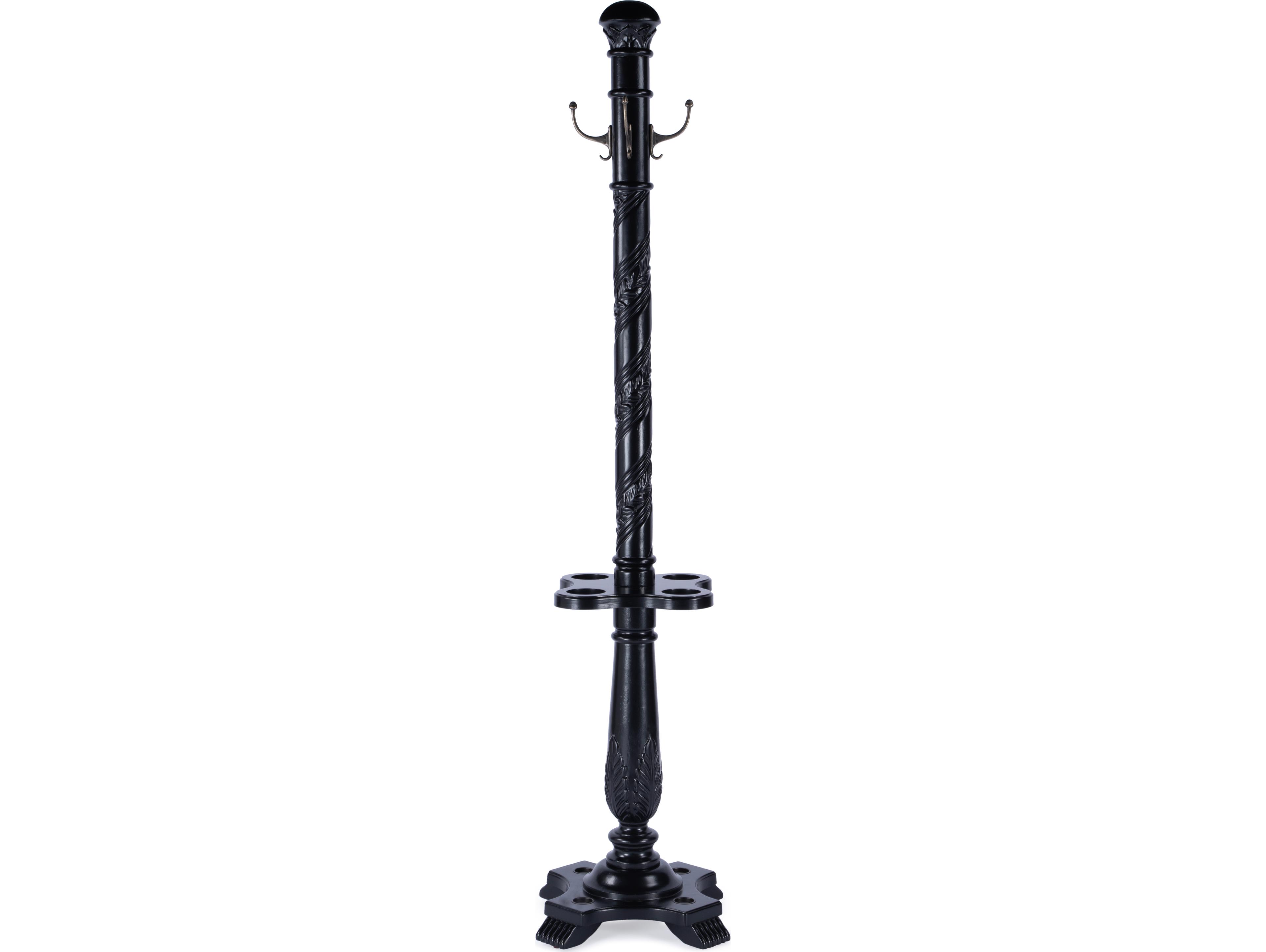 Butler Laird Black Licorice Coat Rack with Umbrella Holder