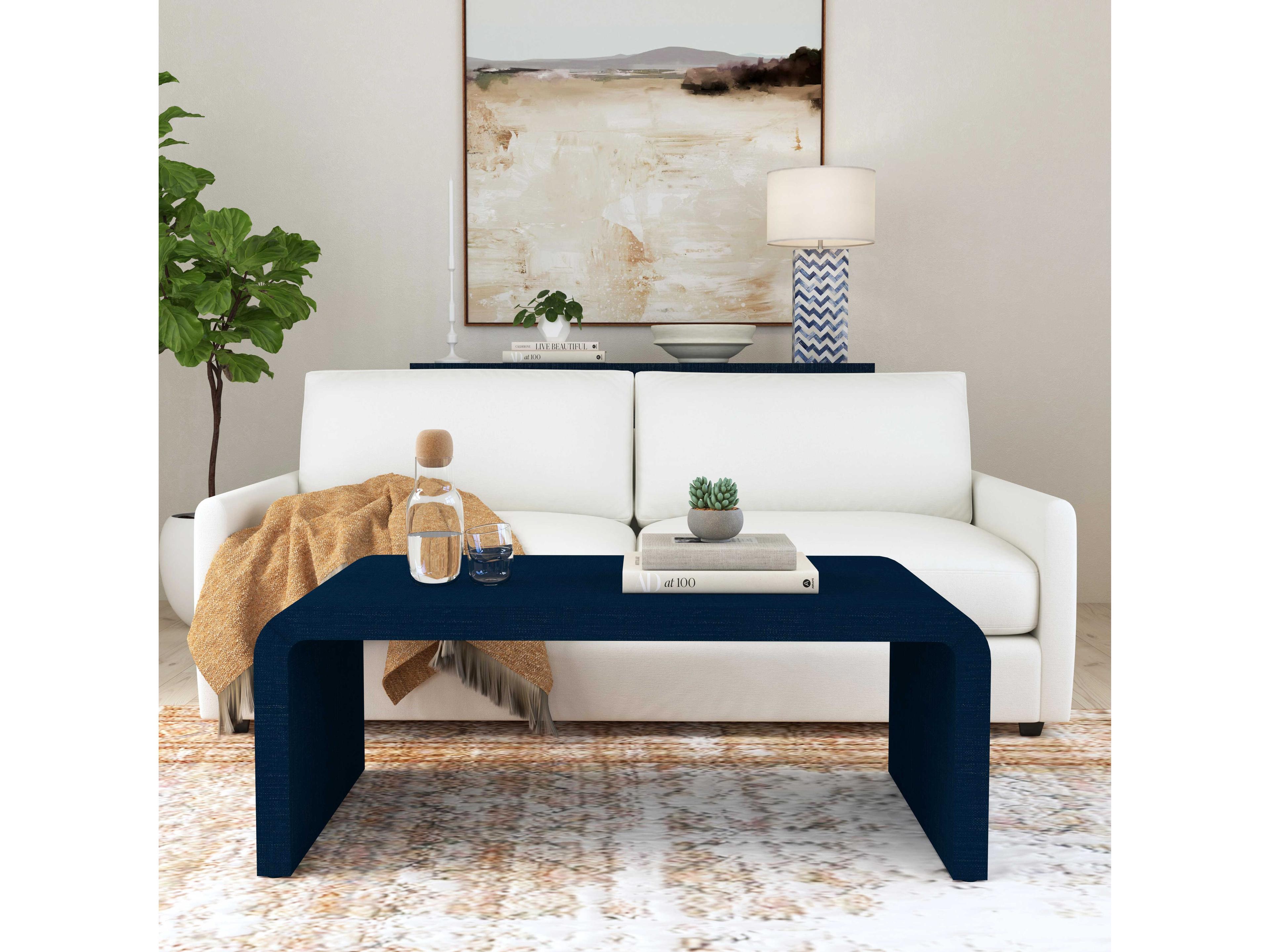 Butler Chatham Rectangular Wood Navy Blue Coffee Table