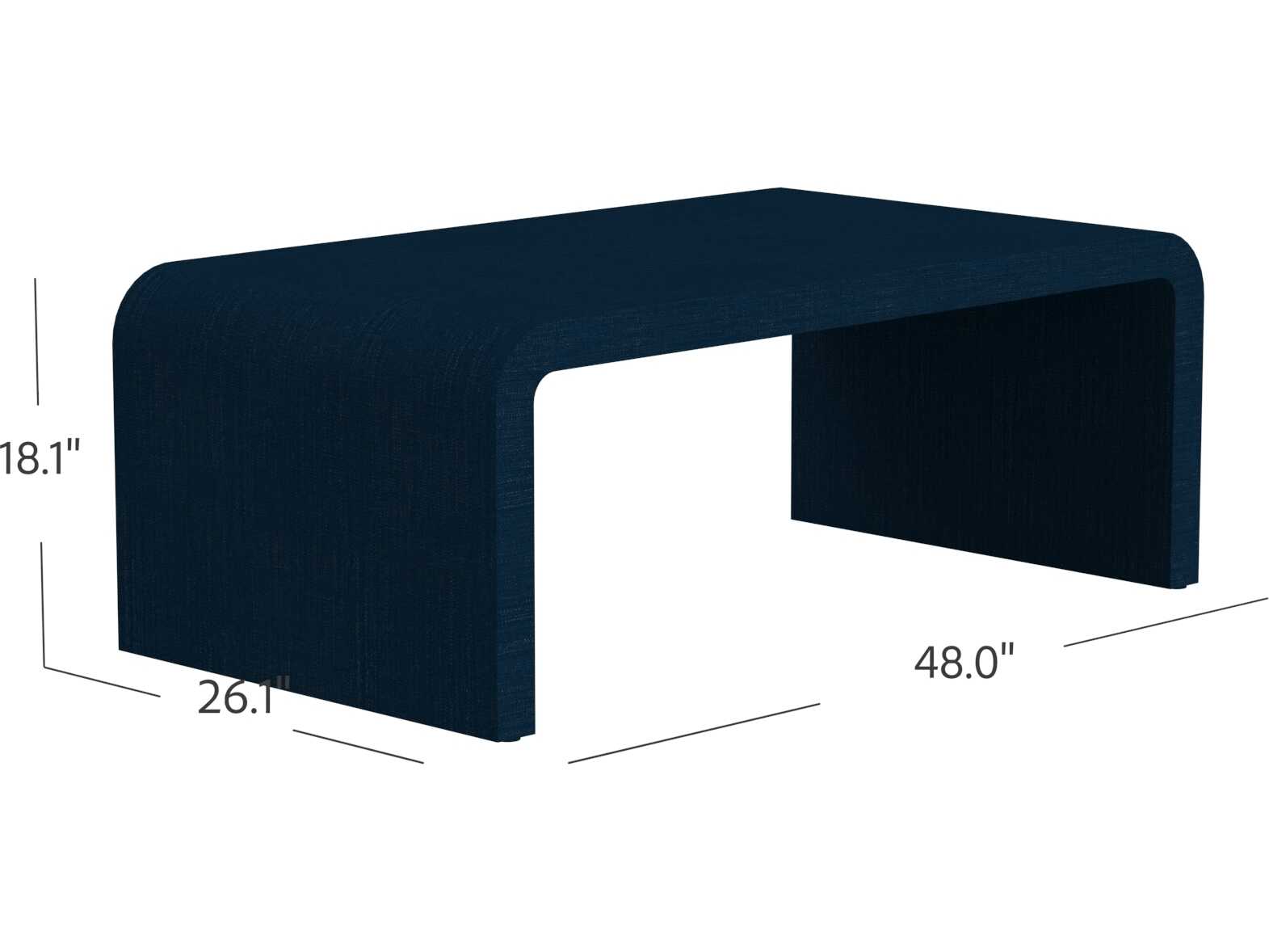 Butler Chatham Rectangular Wood Navy Blue Coffee Table