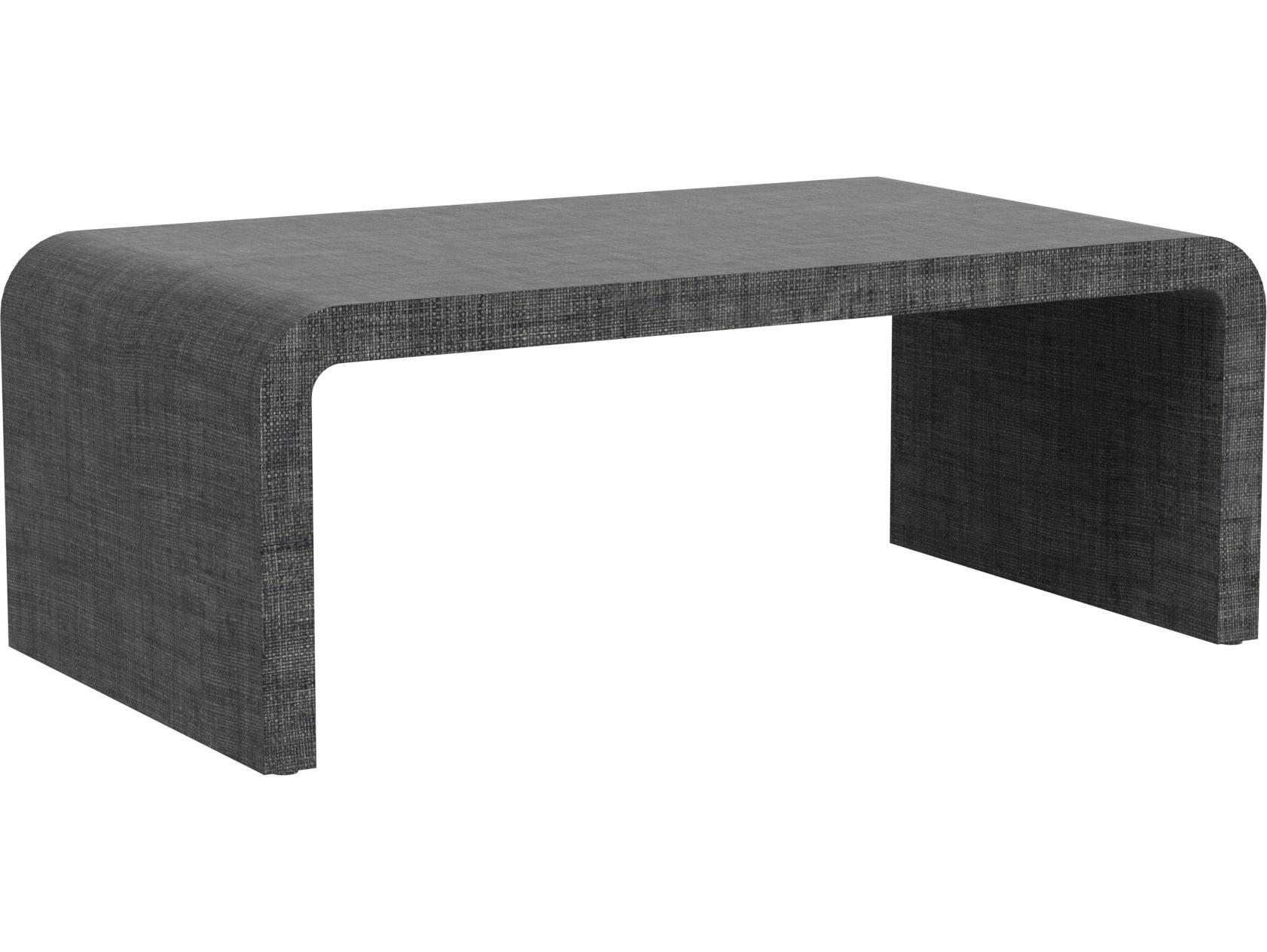 Butler Chatham Rectangular Rattan Charcoal Raffia Coffee Table