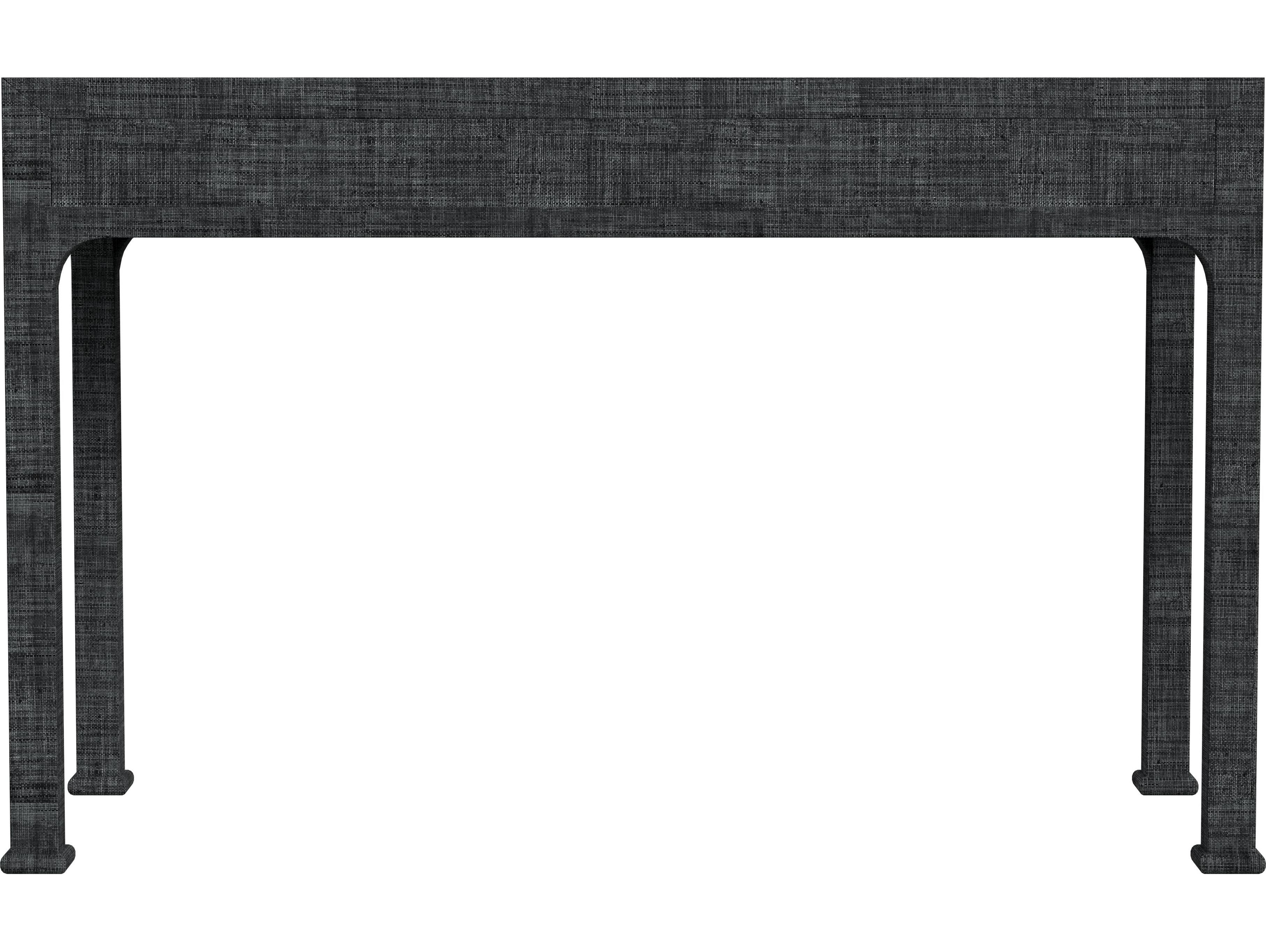 Butler Chatham Charcoal Raffia Gray Solid Wood Writing Desk