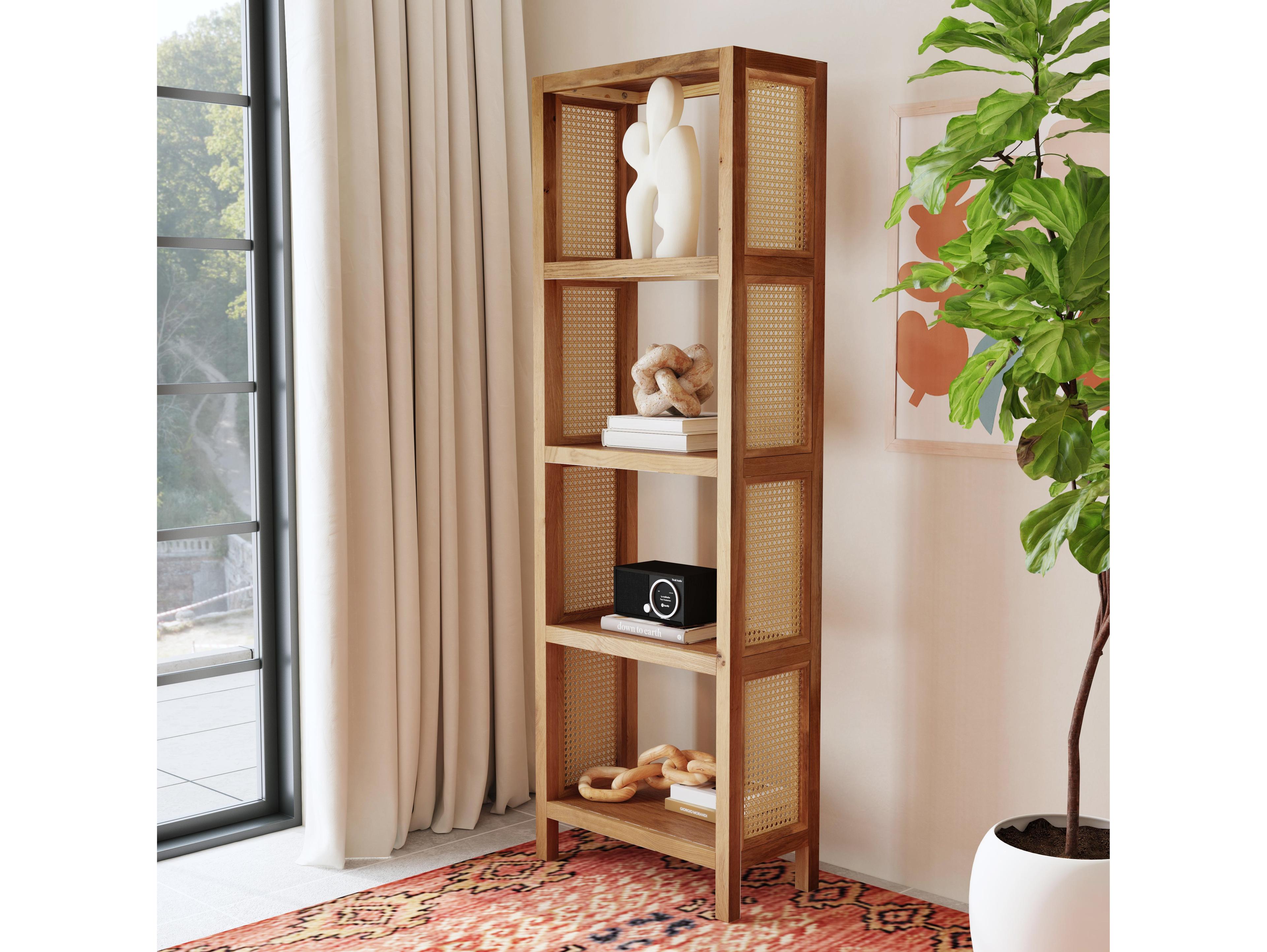 Butler Mesa Natural & Cane Bookcase