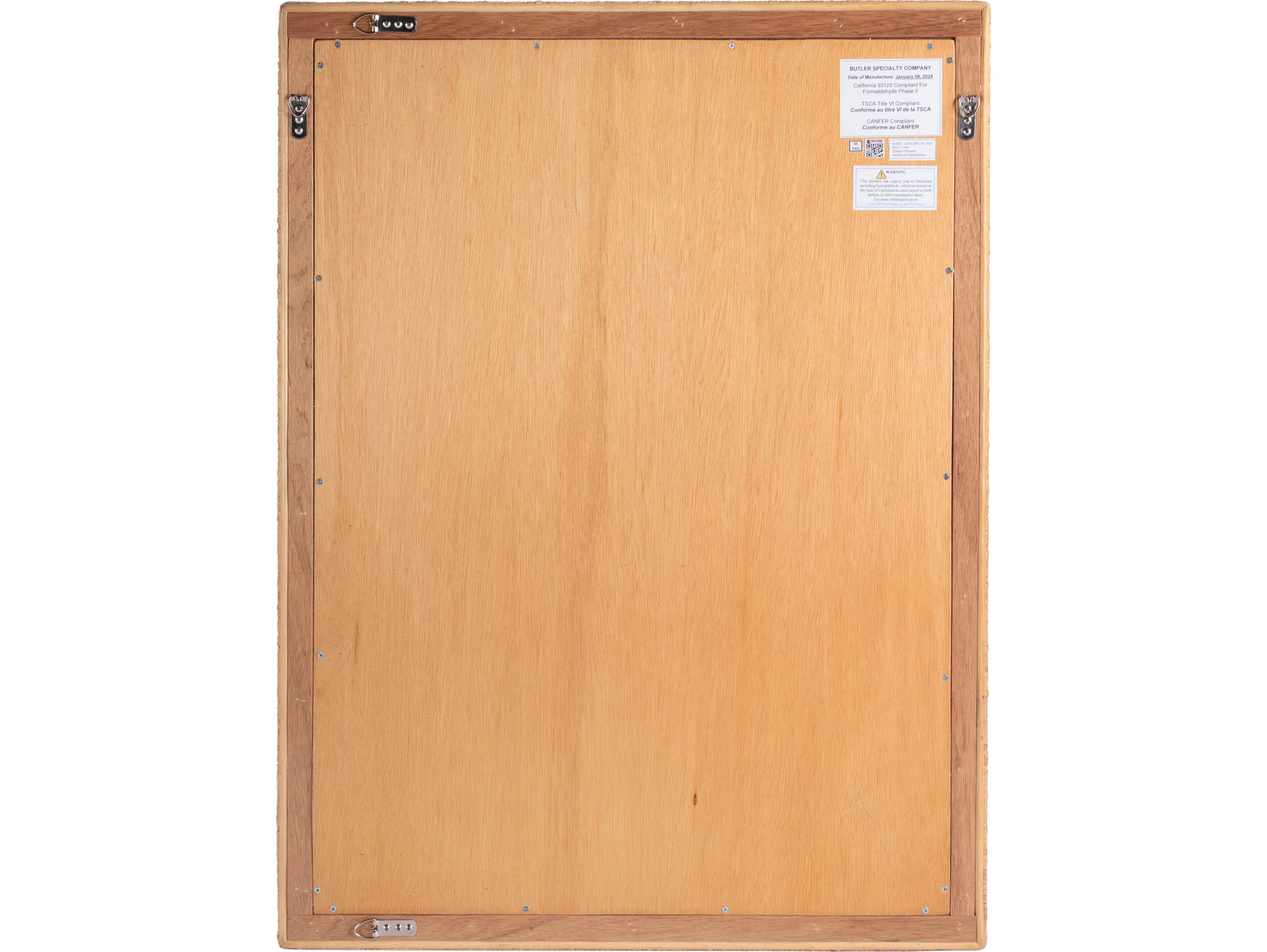 Butler Hana Natural Rattan Rectangular Wall Mirror