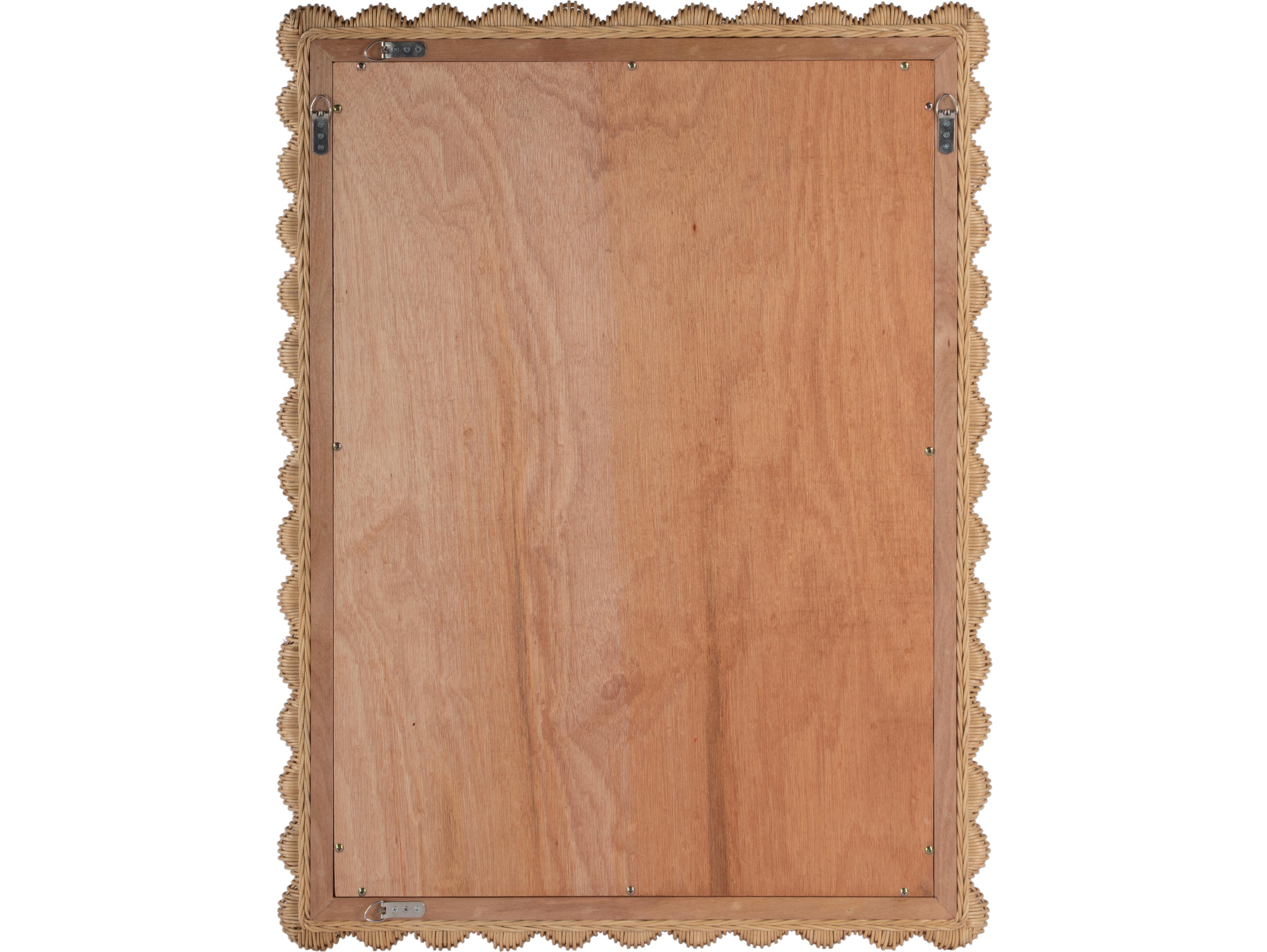 Butler Flora Natural Rattan Rectangular Wall Mirror