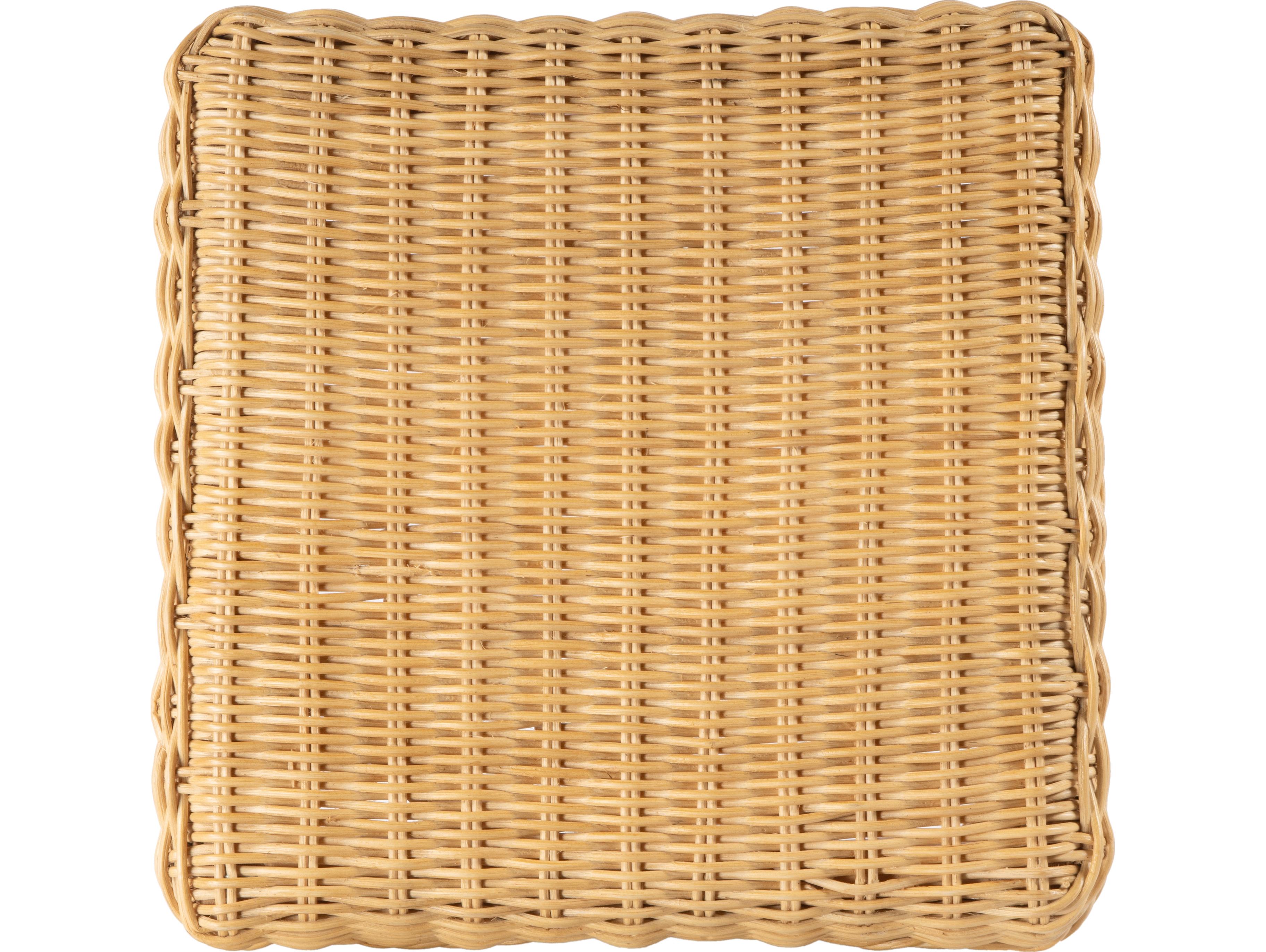 Butler Flora Natural Rattan Mahogany Wood Bar Stool