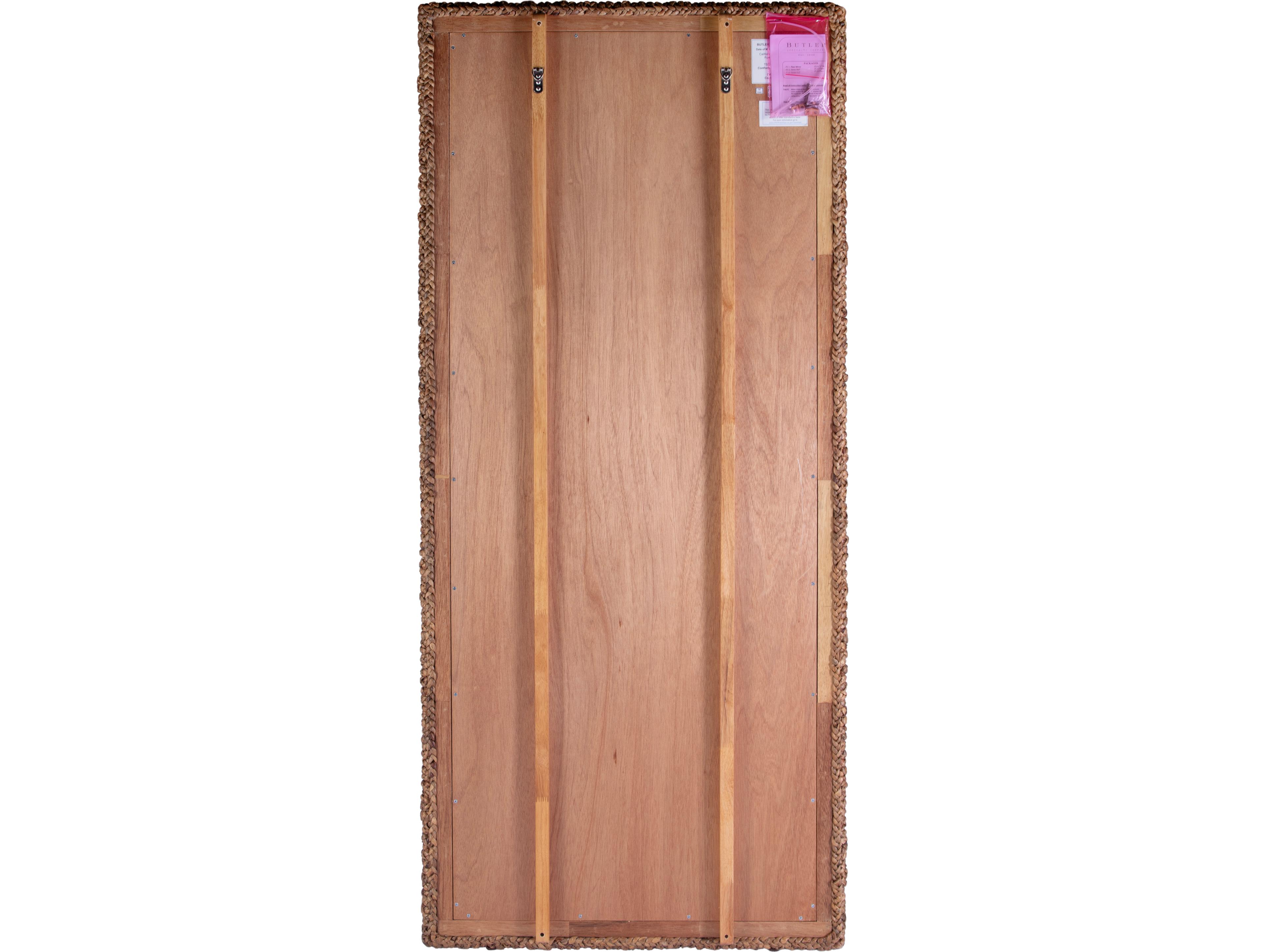 Butler Gloucester Banana Leaf Rectangular Floor Mirror