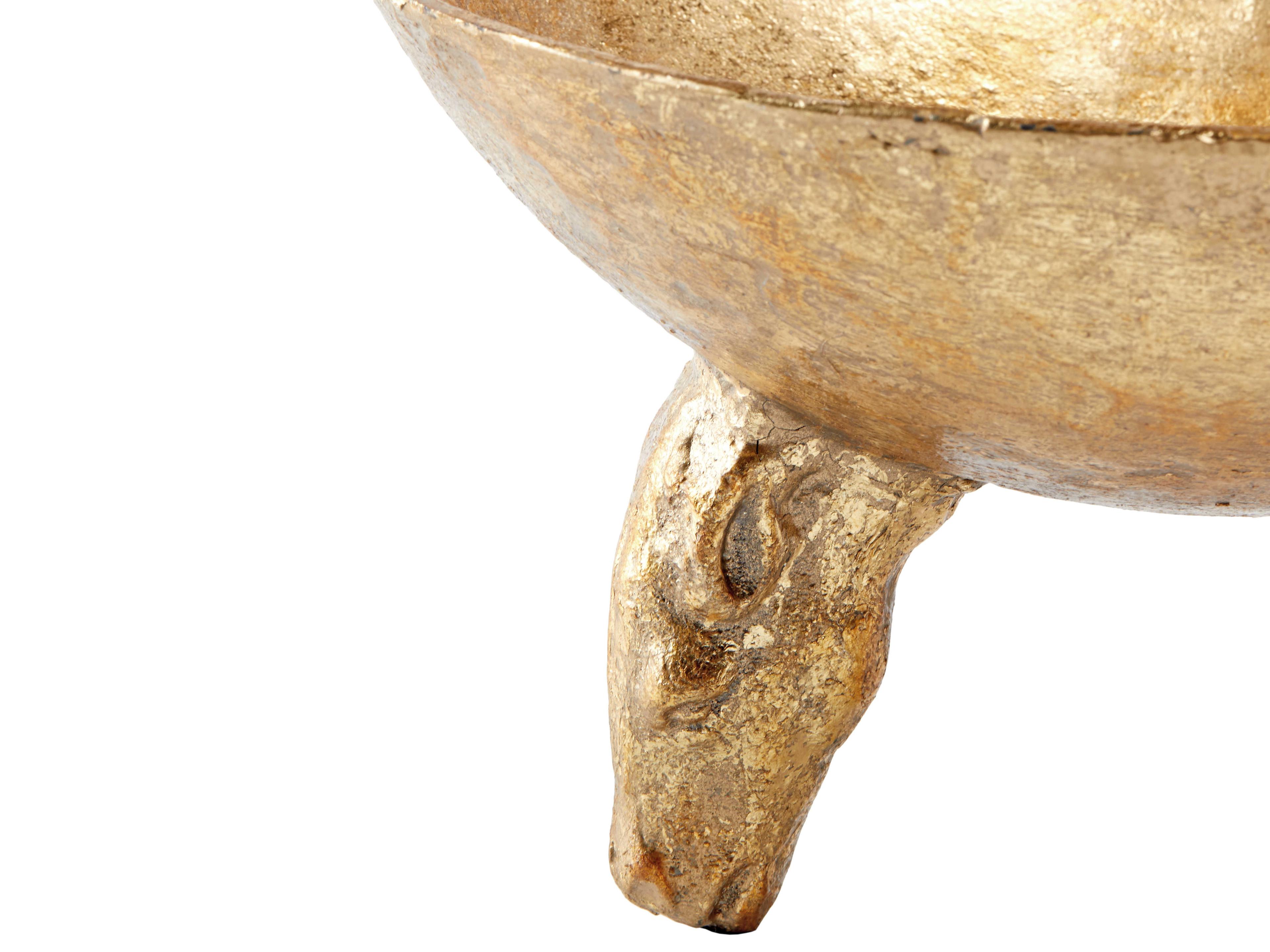 Villa & House Gold Leaf Akai Bowl