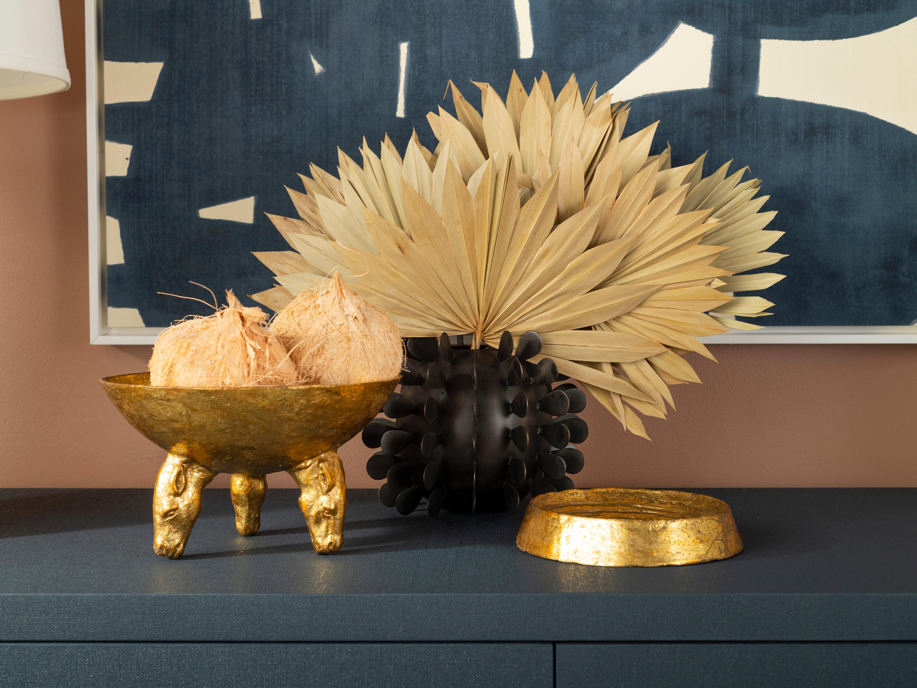 Villa & House Gold Leaf Akai Bowl
