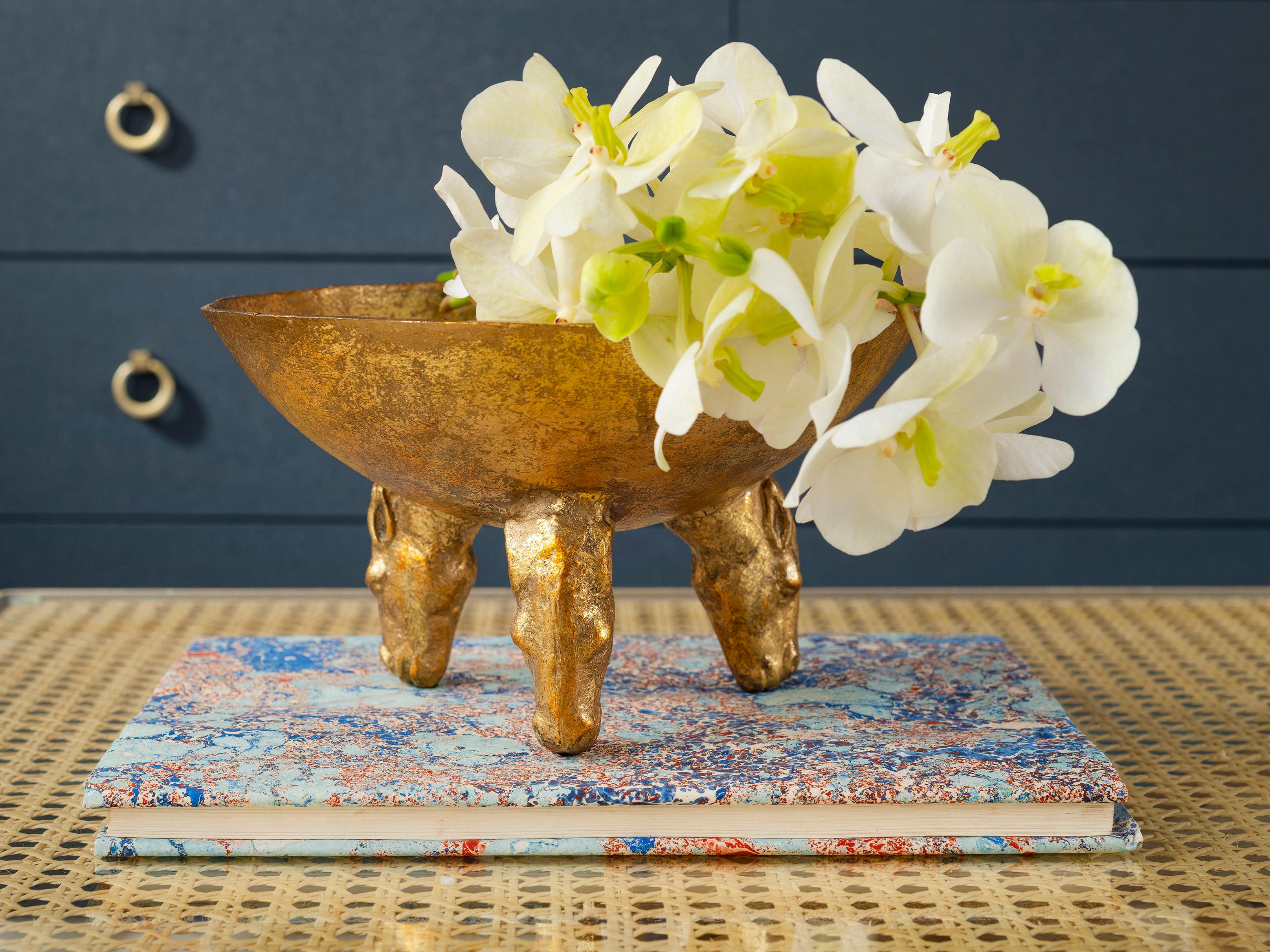 Villa & House Gold Leaf Akai Bowl