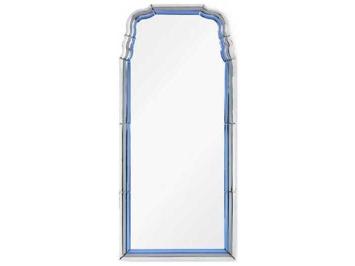 Villa & House Anne Sapphire Blue / Gray Vertical Wall Mirror
