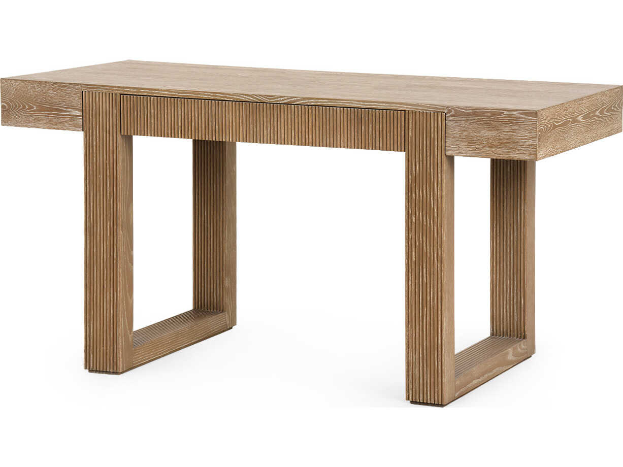 Villa & House Arlo Soft Glow Oak Beige Wood Writing Desk