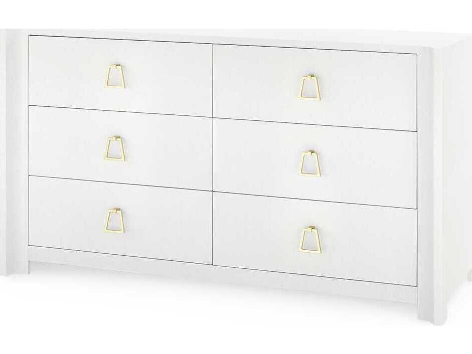 Villa & House Audrey 6-Drawers White Double Dresser