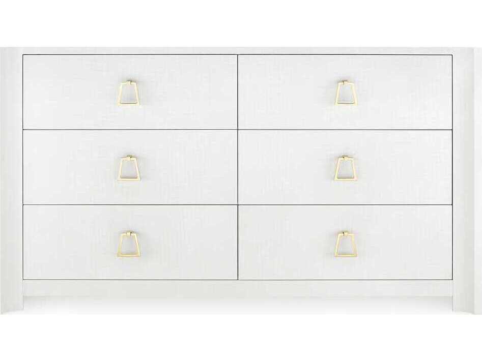 Villa & House Audrey 6-Drawers White Double Dresser
