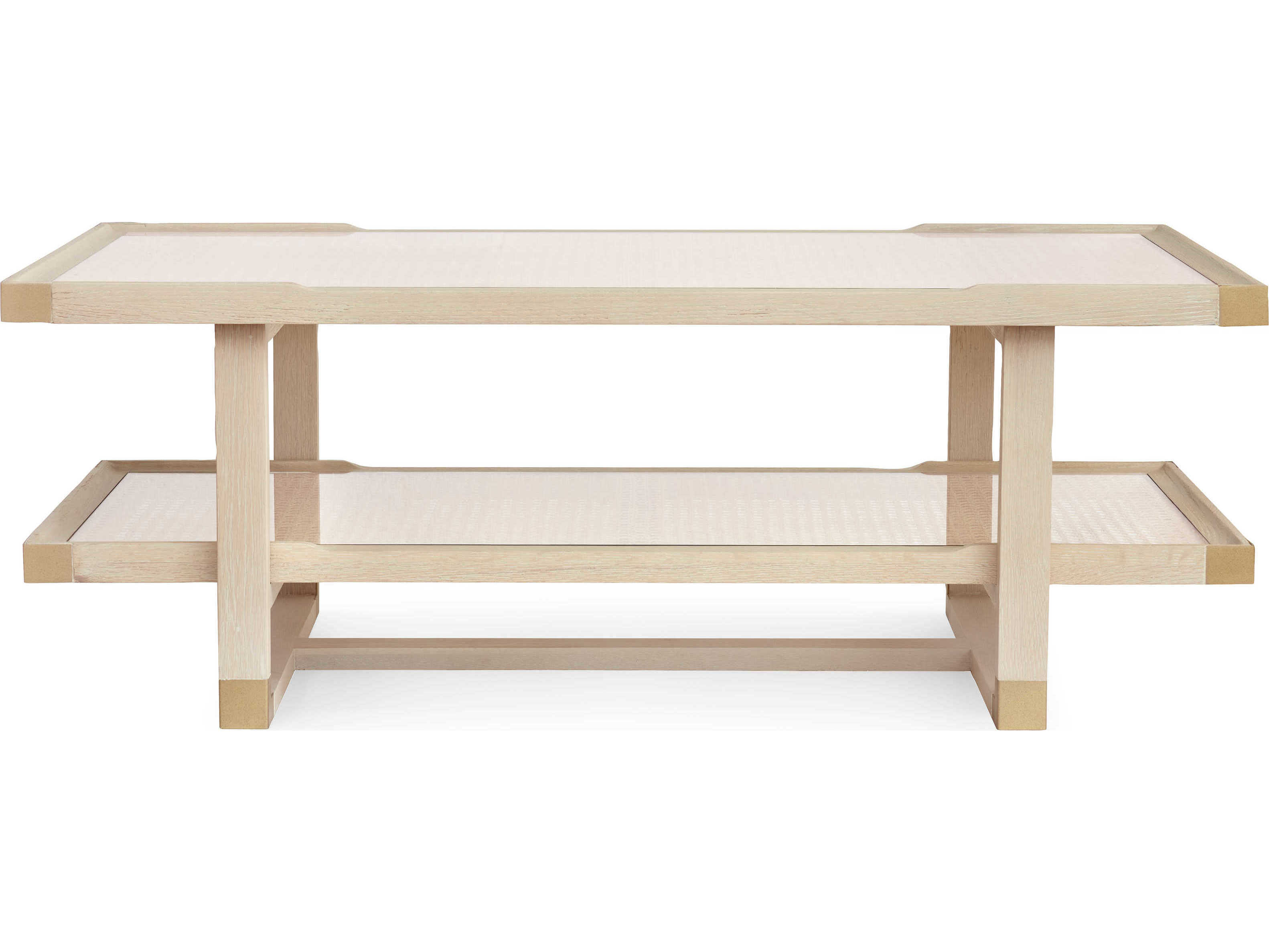 Villa & House Rectangular Glass Sand Coffee Table