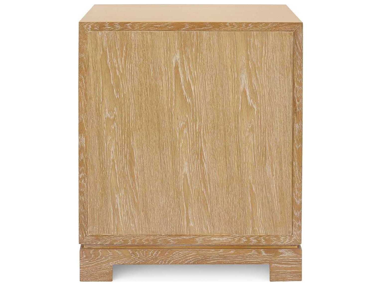 Villa & House 3-Drawers Natural Oak Wood Nightstand
