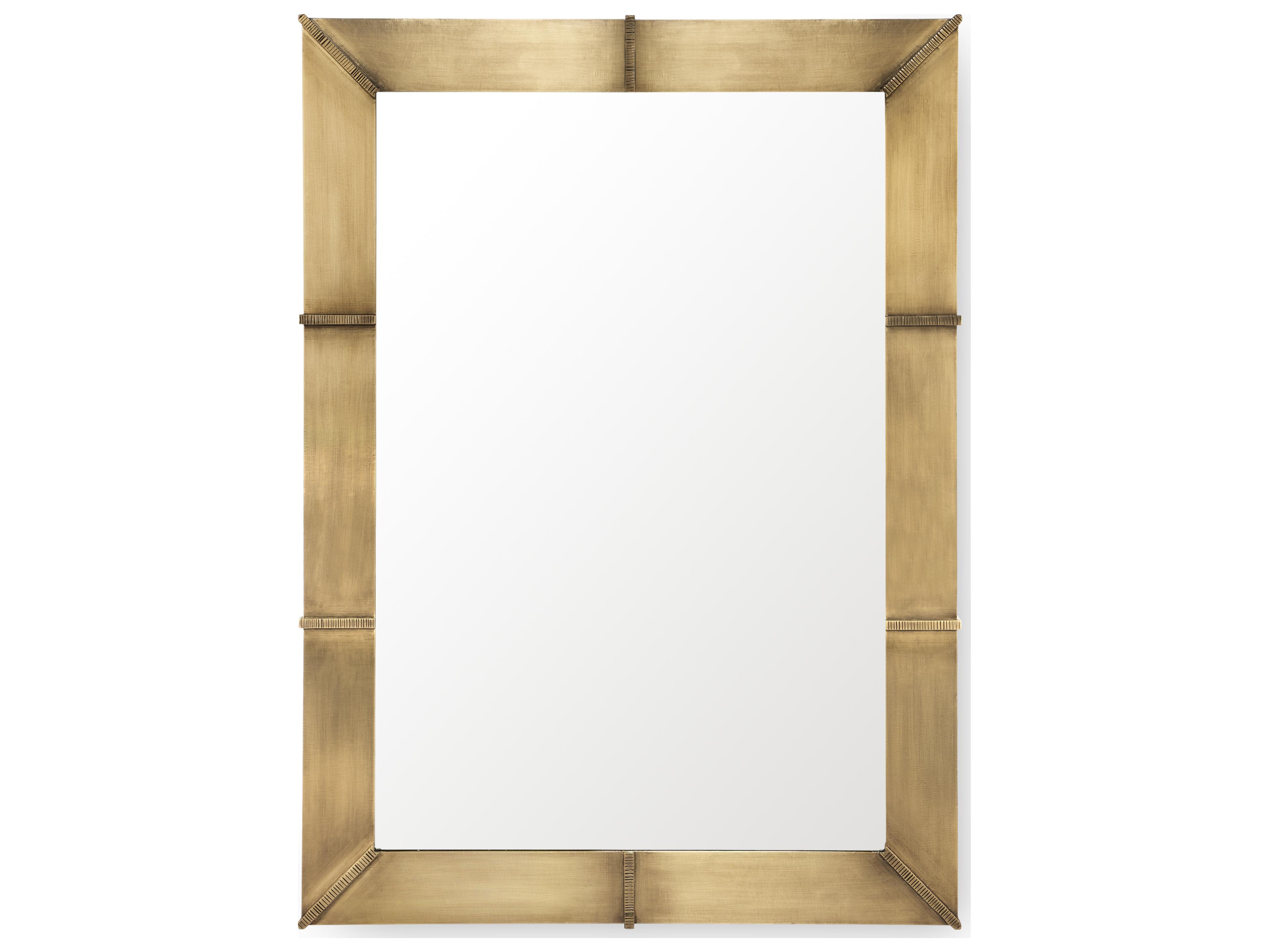 Villa & House Brea Antique Brass Wall Mirror Rectangular