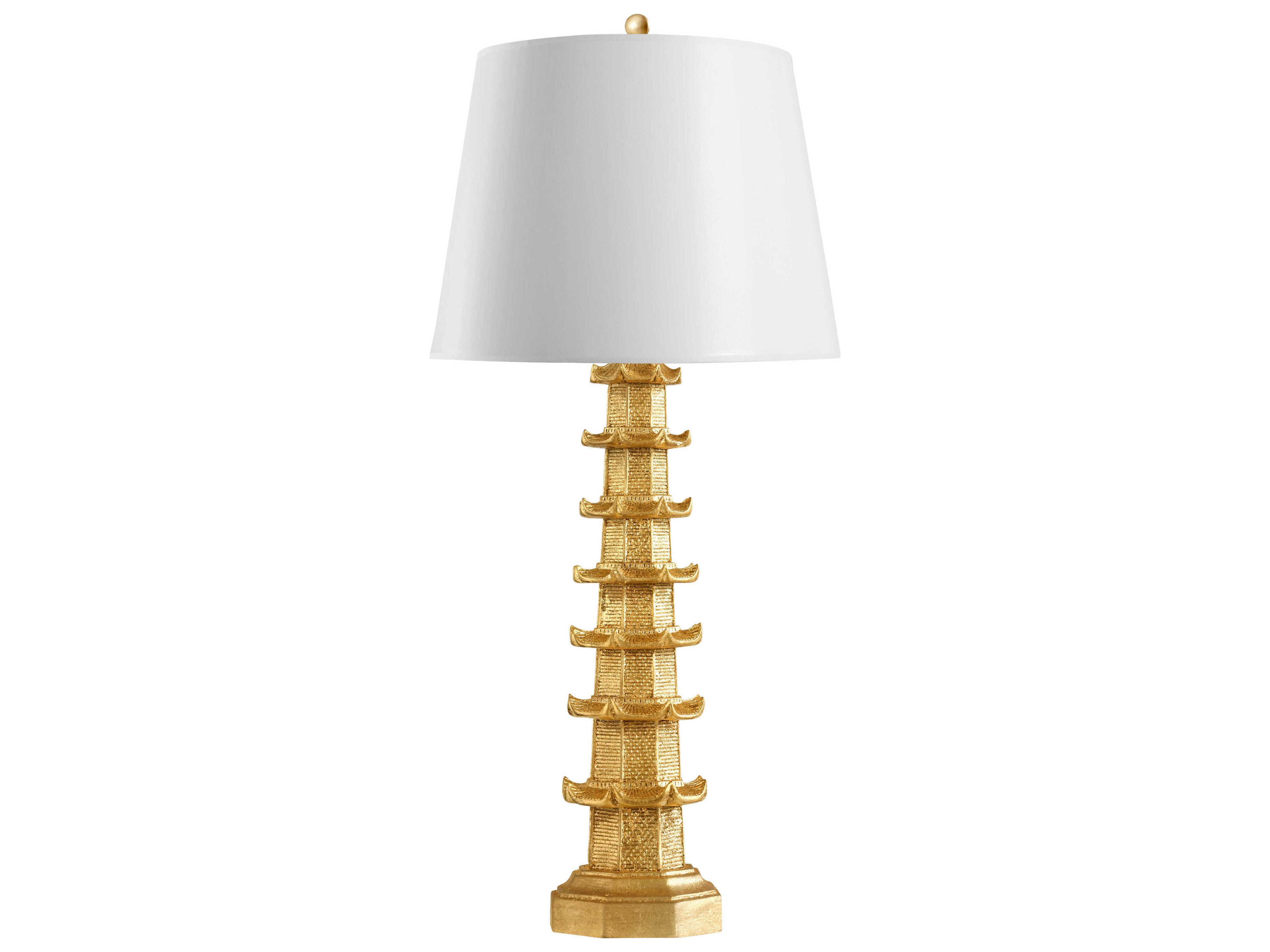 Villa & House Brighton Gold Leaf 1 - Light Buffet Lamp Base (Lamp Only)