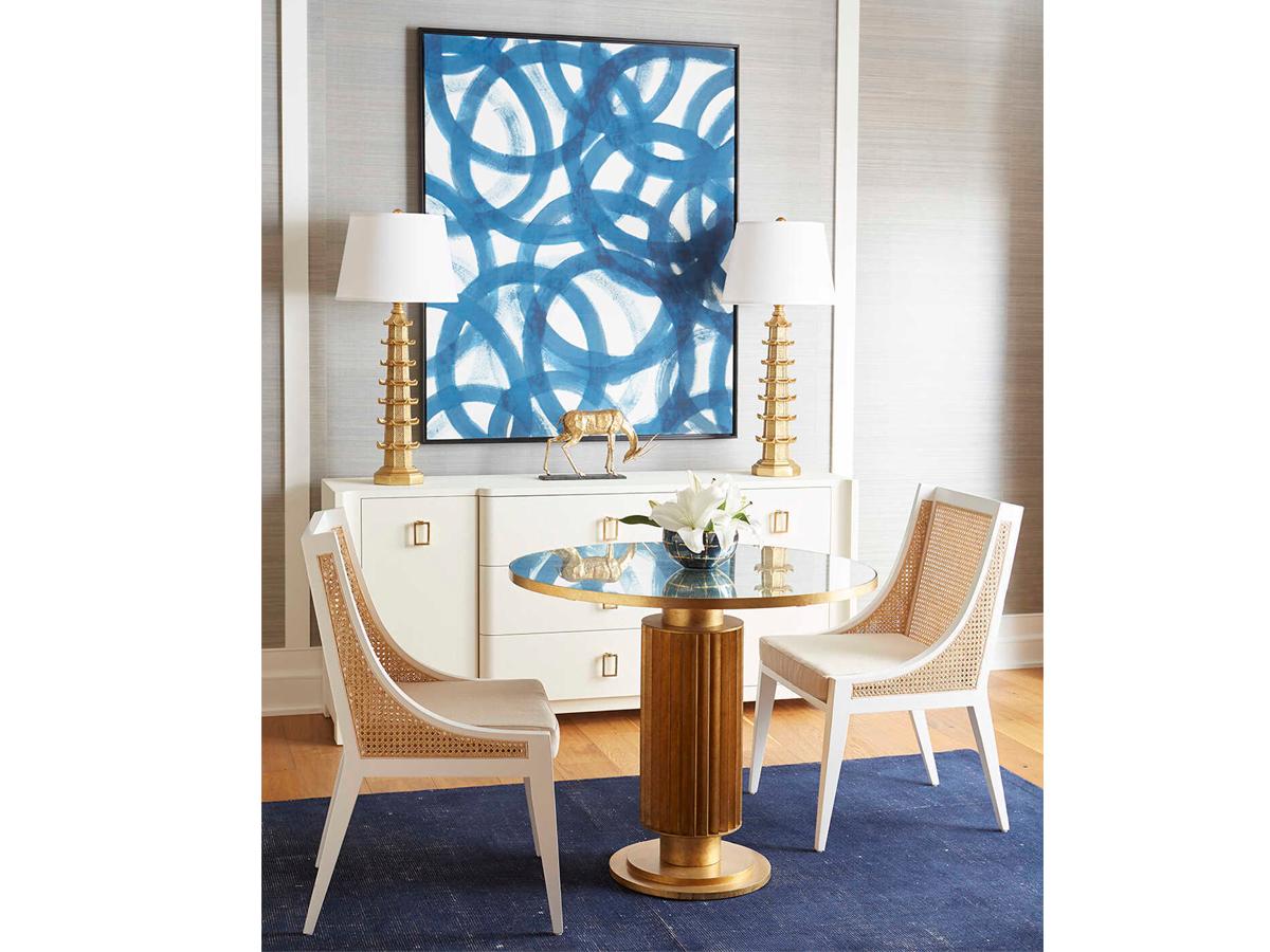 Villa & House Brighton Gold Leaf 1 - Light Buffet Lamp Base (Lamp Only)