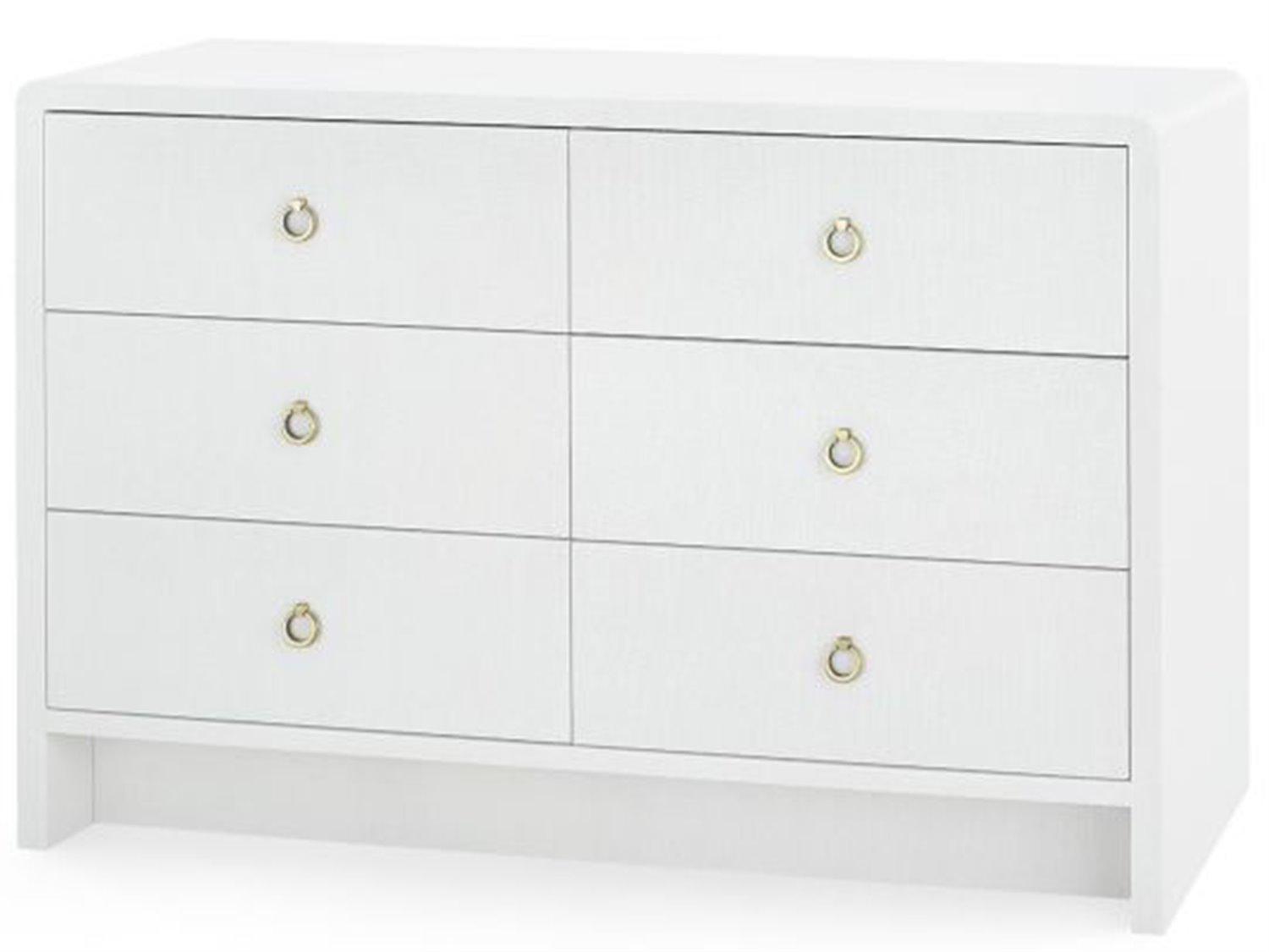Villa & House Bryant Linen Extra Large 6-Drawers Double Dresser