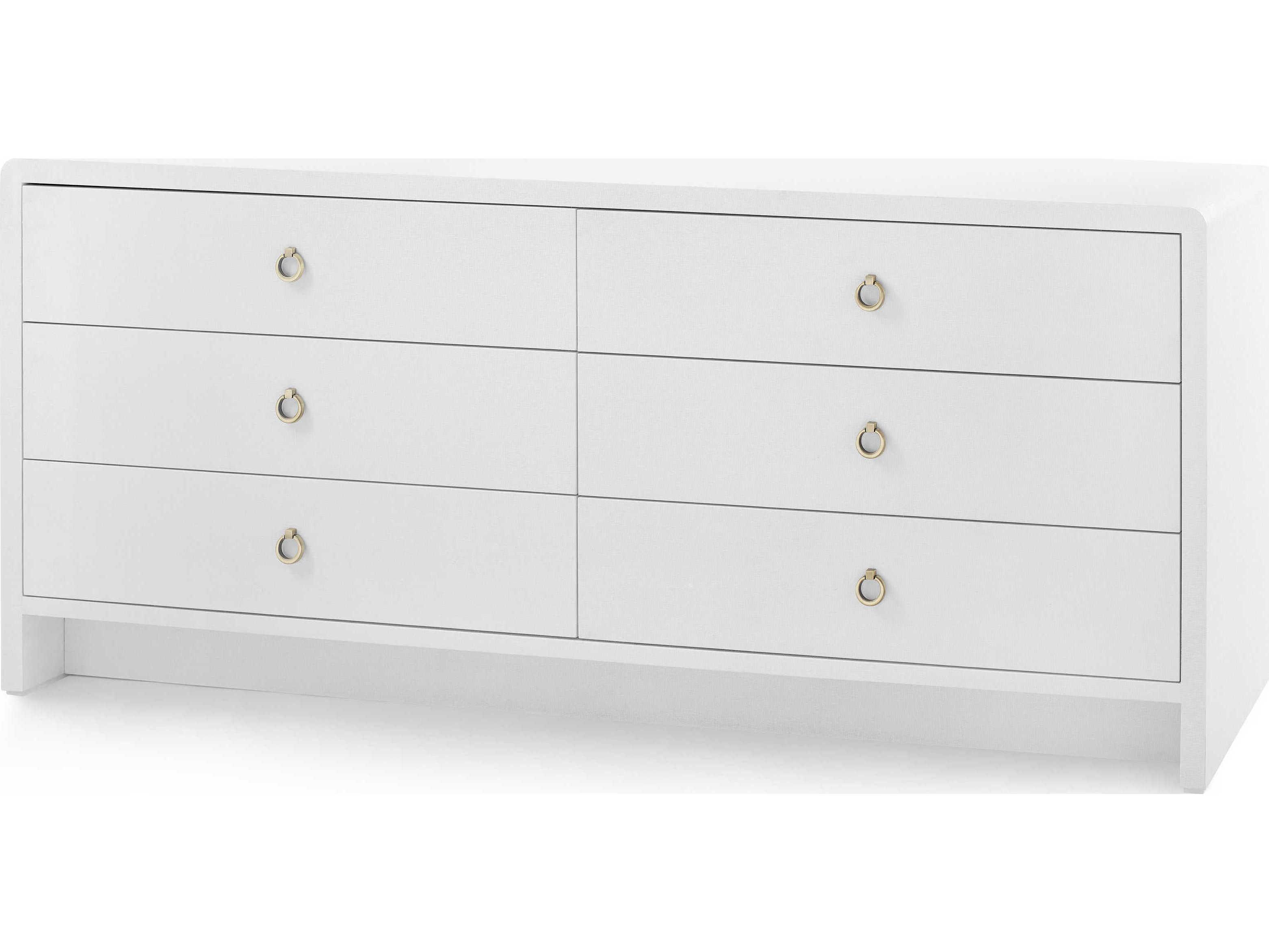 Villa & House Bryant Linen Extra Large 6-Drawers Double Dresser