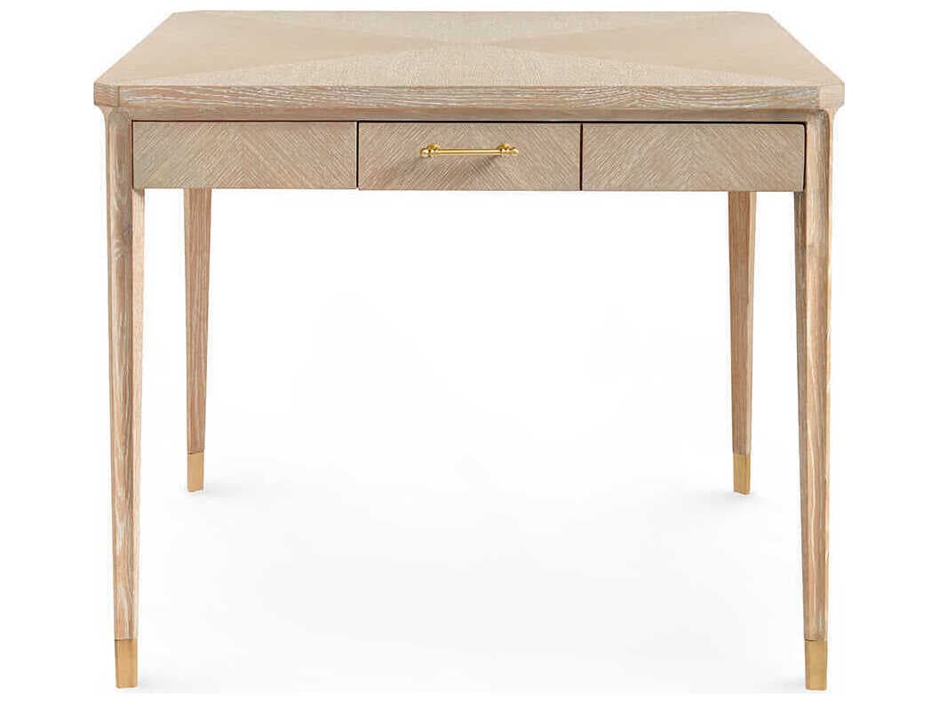 Villa & House Sand Brown Oak Wood Secretary Desk