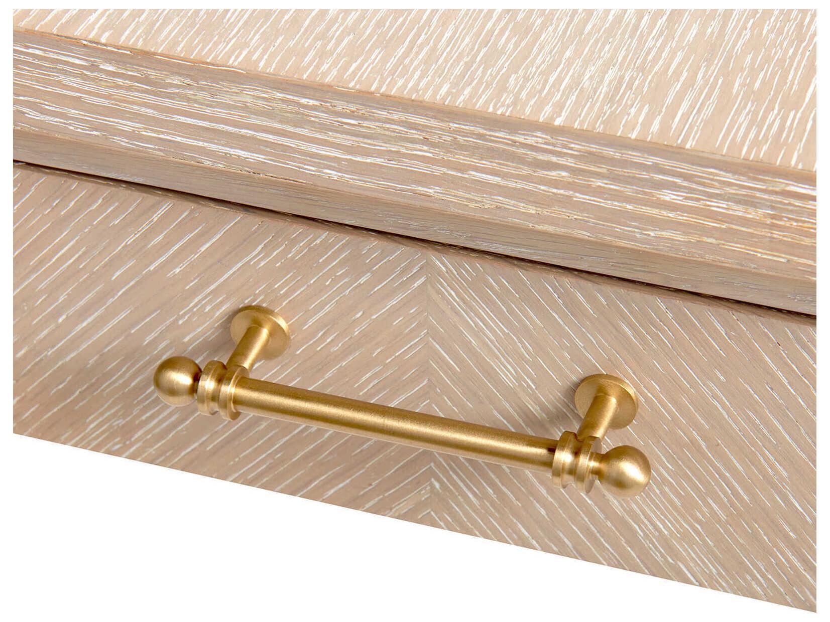 Villa & House Sand Brown Oak Wood Secretary Desk