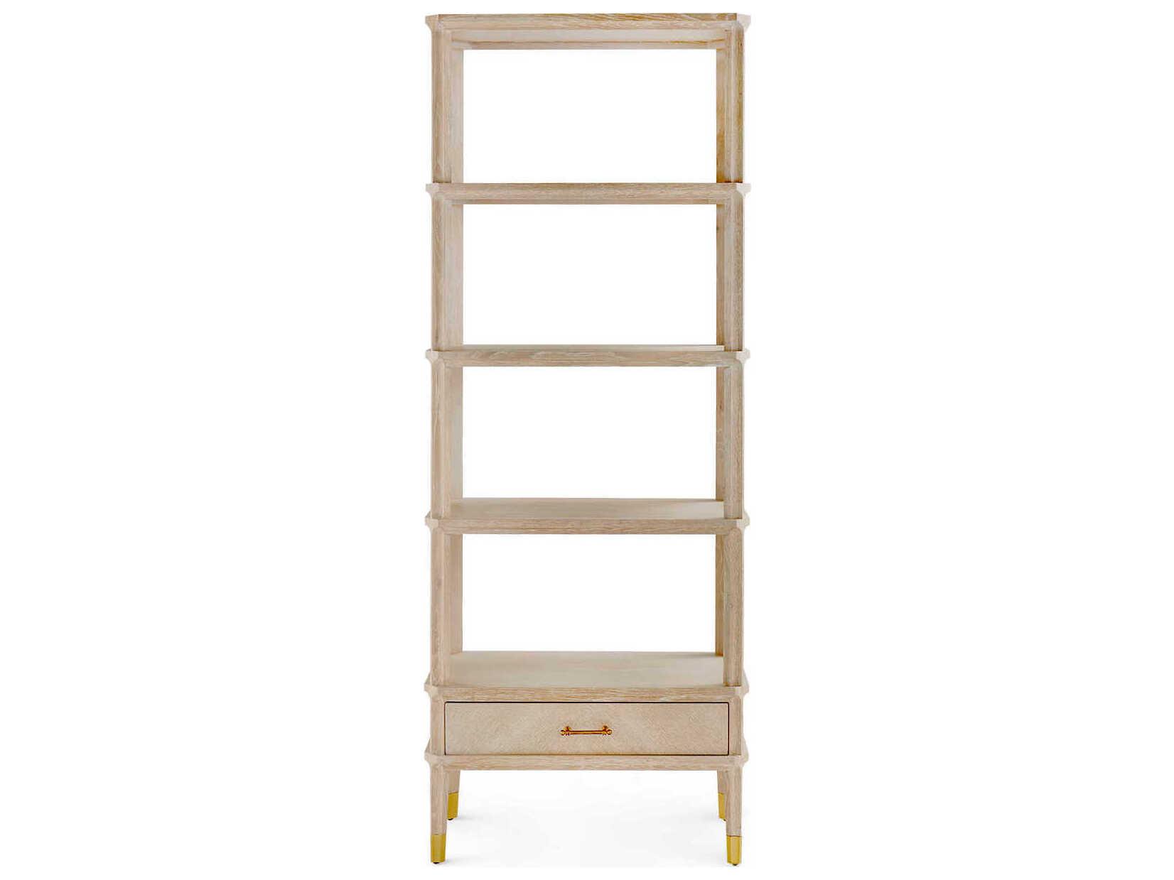 Villa & House Bertram Bleached Cerused Oak Etagere