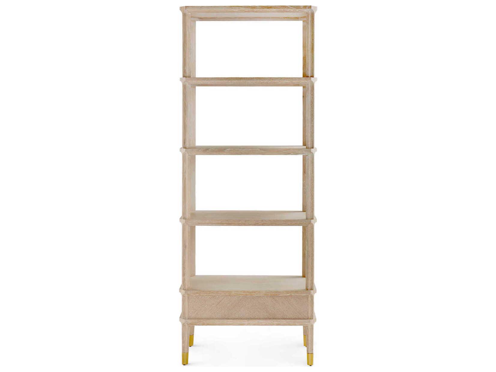 Villa & House Bertram Bleached Cerused Oak Etagere