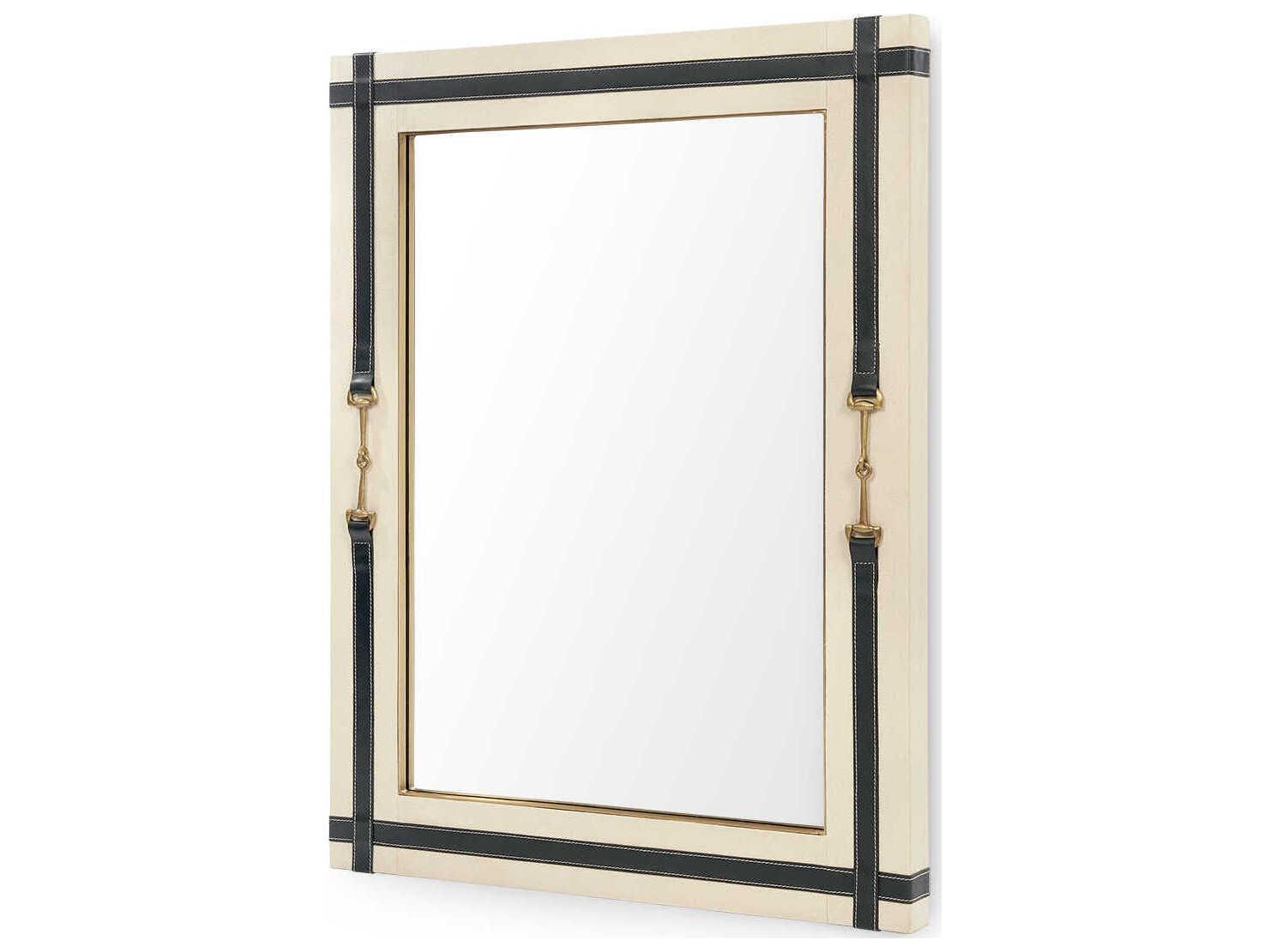 Villa & House Buckley Black Rectangular Wall Mirror