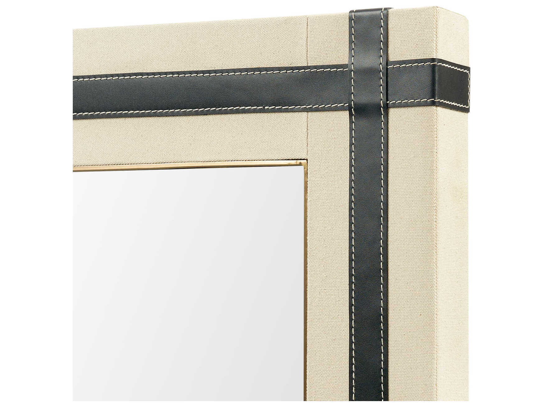 Villa & House Buckley Black Rectangular Wall Mirror