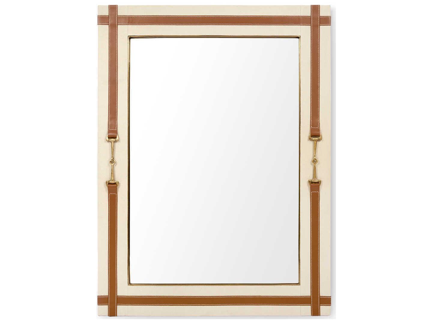 Villa & House Buckley Tan Rectangular Wall Mirror