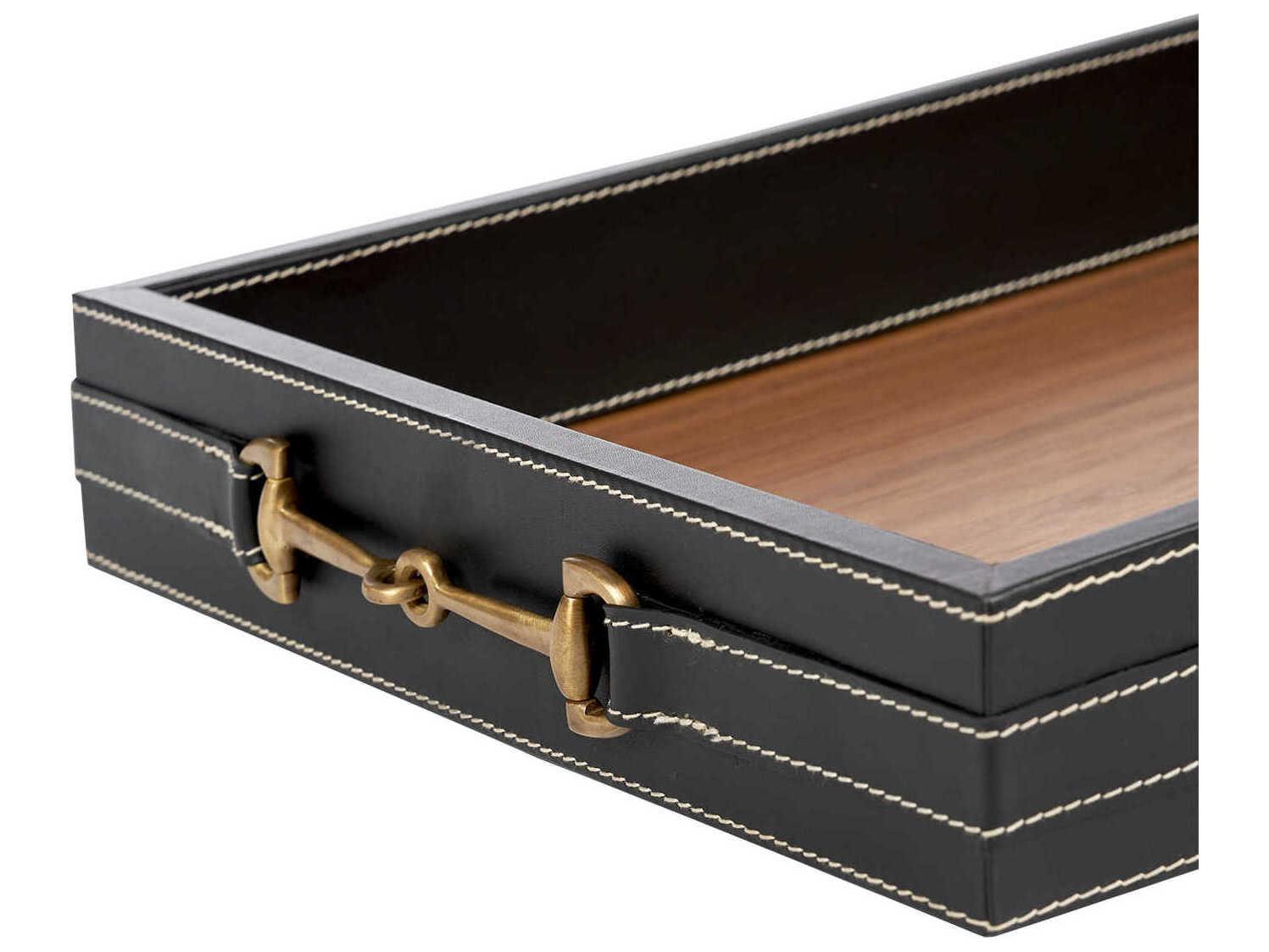 Villa & House Buckley Black Serving Tray