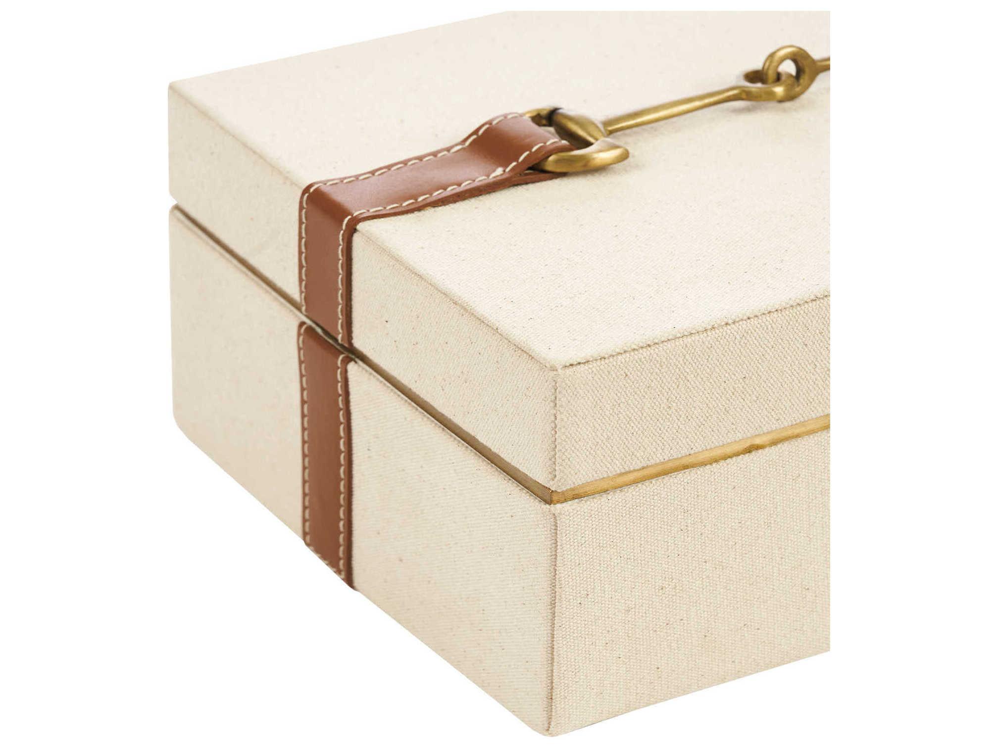 Villa & House Buckley Tan Rectangular Box