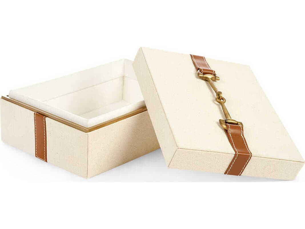 Villa & House Buckley Tan Rectangular Box