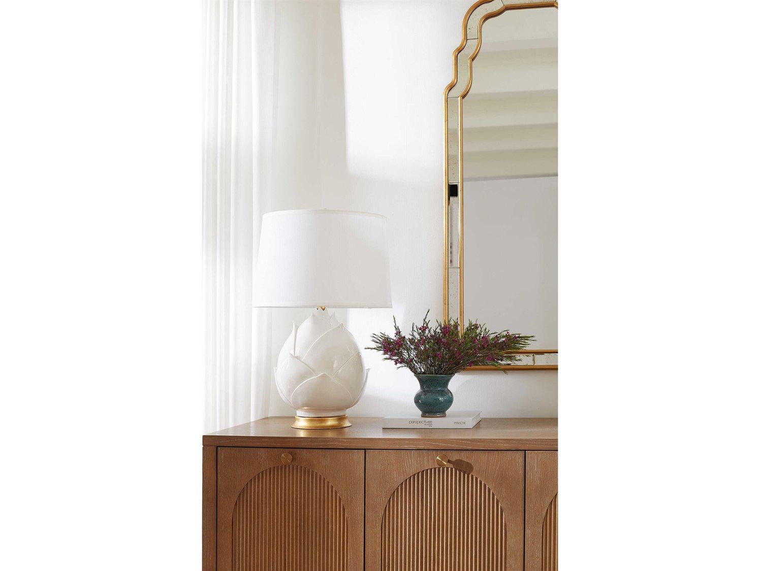 Villa & House Budding Blanc De Chine Buffet Lamp Without Shade