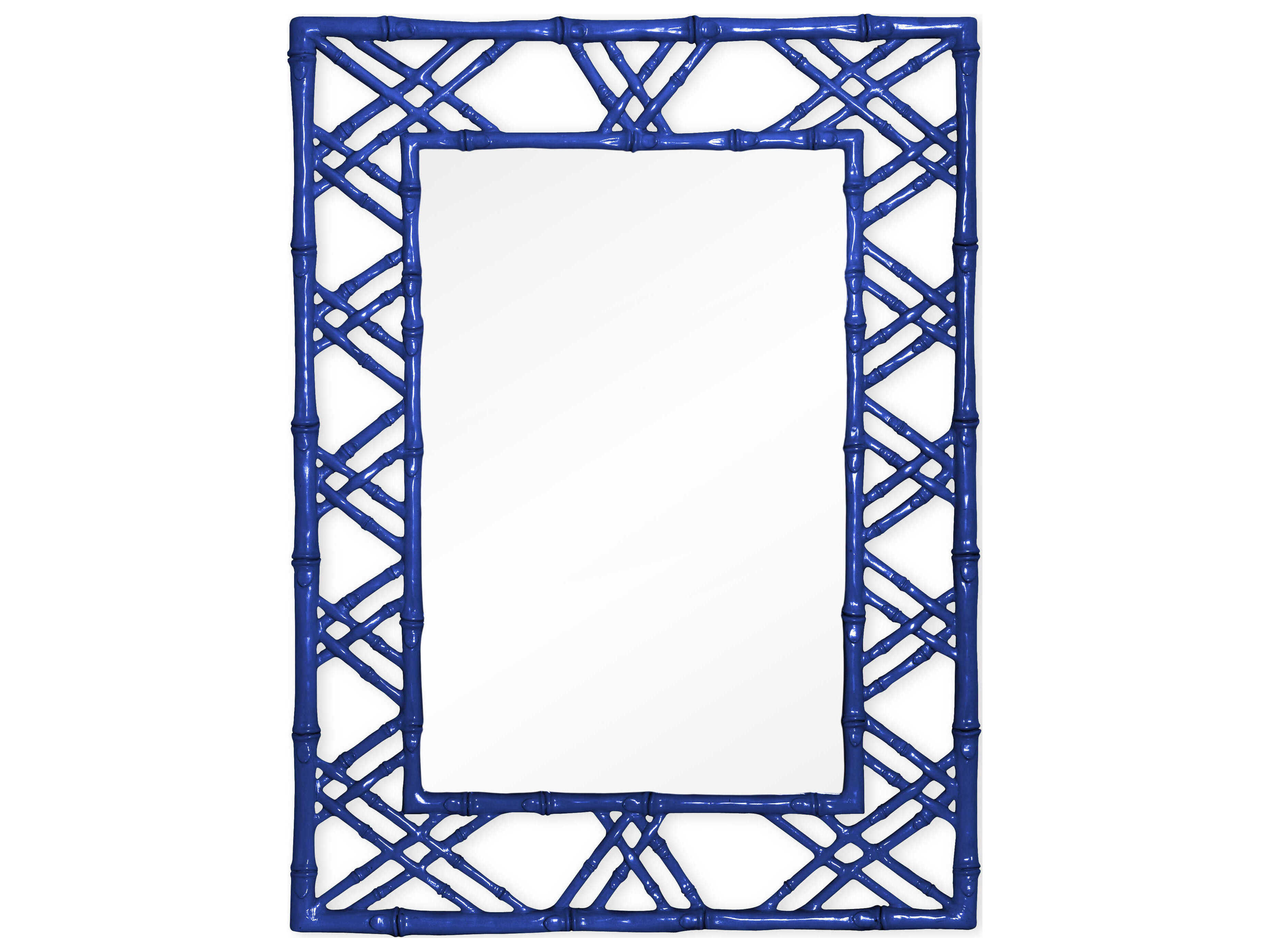 Villa & House Claire Deep Sea Blue Rectangular Wall Mirror
