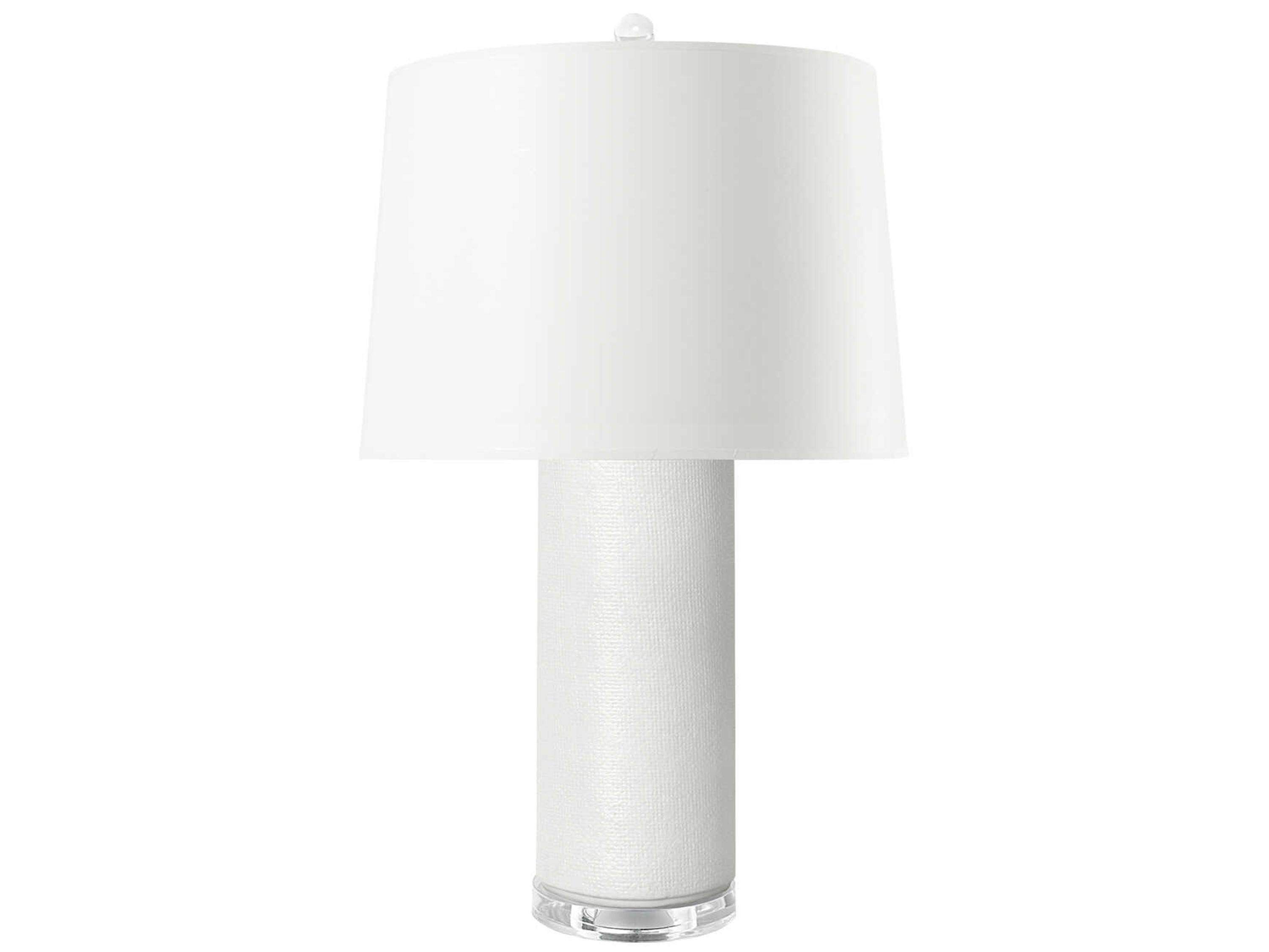 Villa & House Cleo Off White Linen 1 - Light Buffet Lamp Base (Lamp Only)