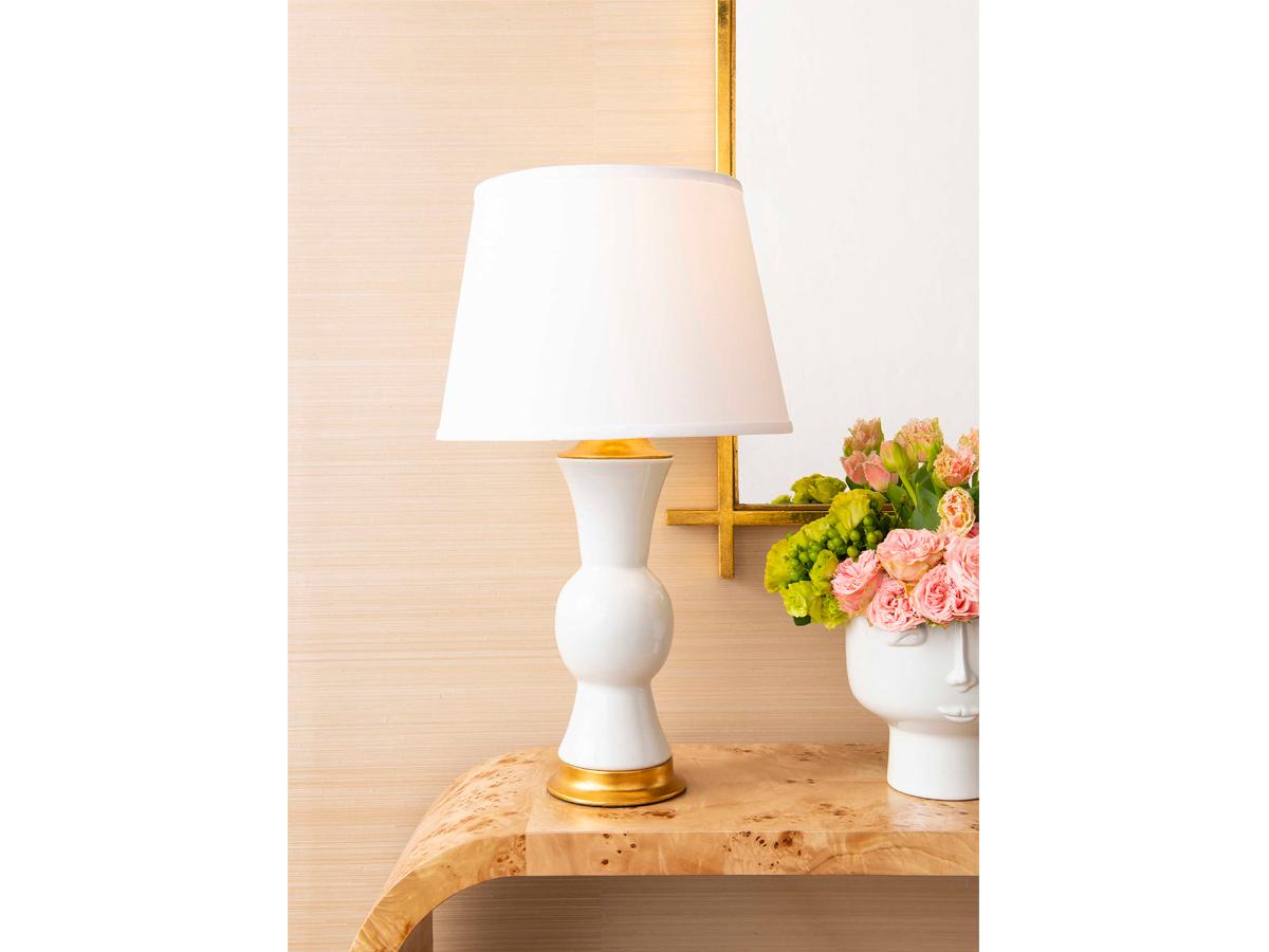 Villa & House Clarissa Antique White 1 - Light Buffet Lamp Base (Lamp Only)