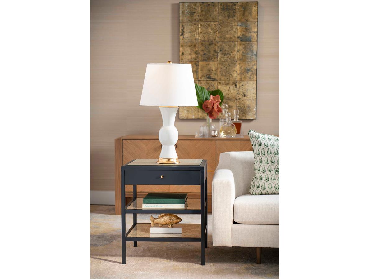 Villa & House Clarissa Antique White 1 - Light Buffet Lamp Base (Lamp Only)