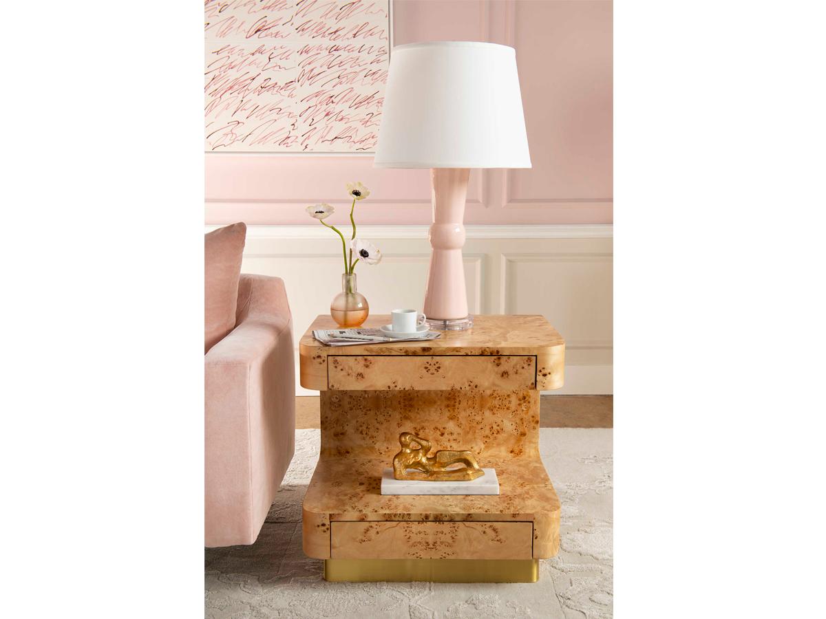 Villa & House Clarissa Pink 1 - Light Buffet Lamp Base (Lamp Only)