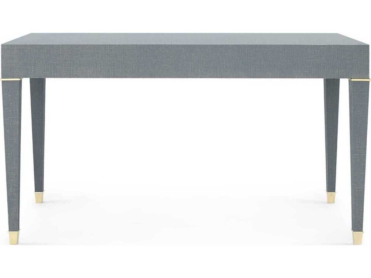 Villa & House Washed Winter Gray Gold Secretary Desk